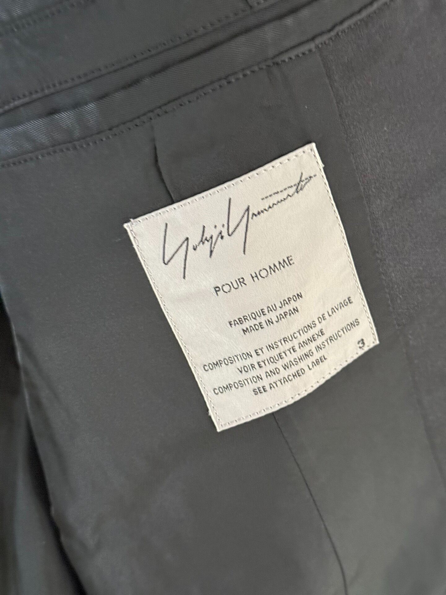 Yohji Yamamoto 07AW Silk Blazer — back