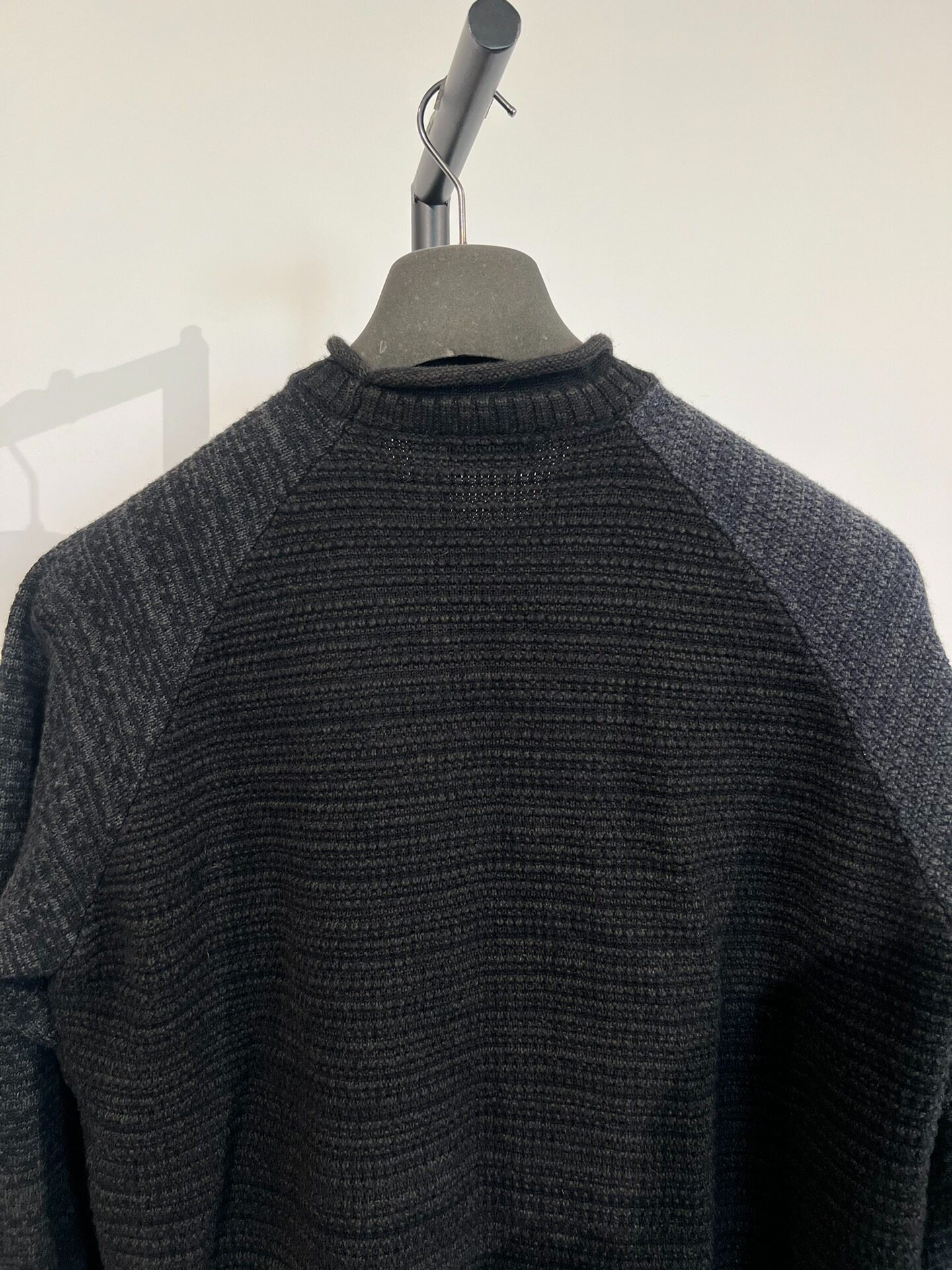 Devoa Oversized Colorblock Knit Sweater — back
