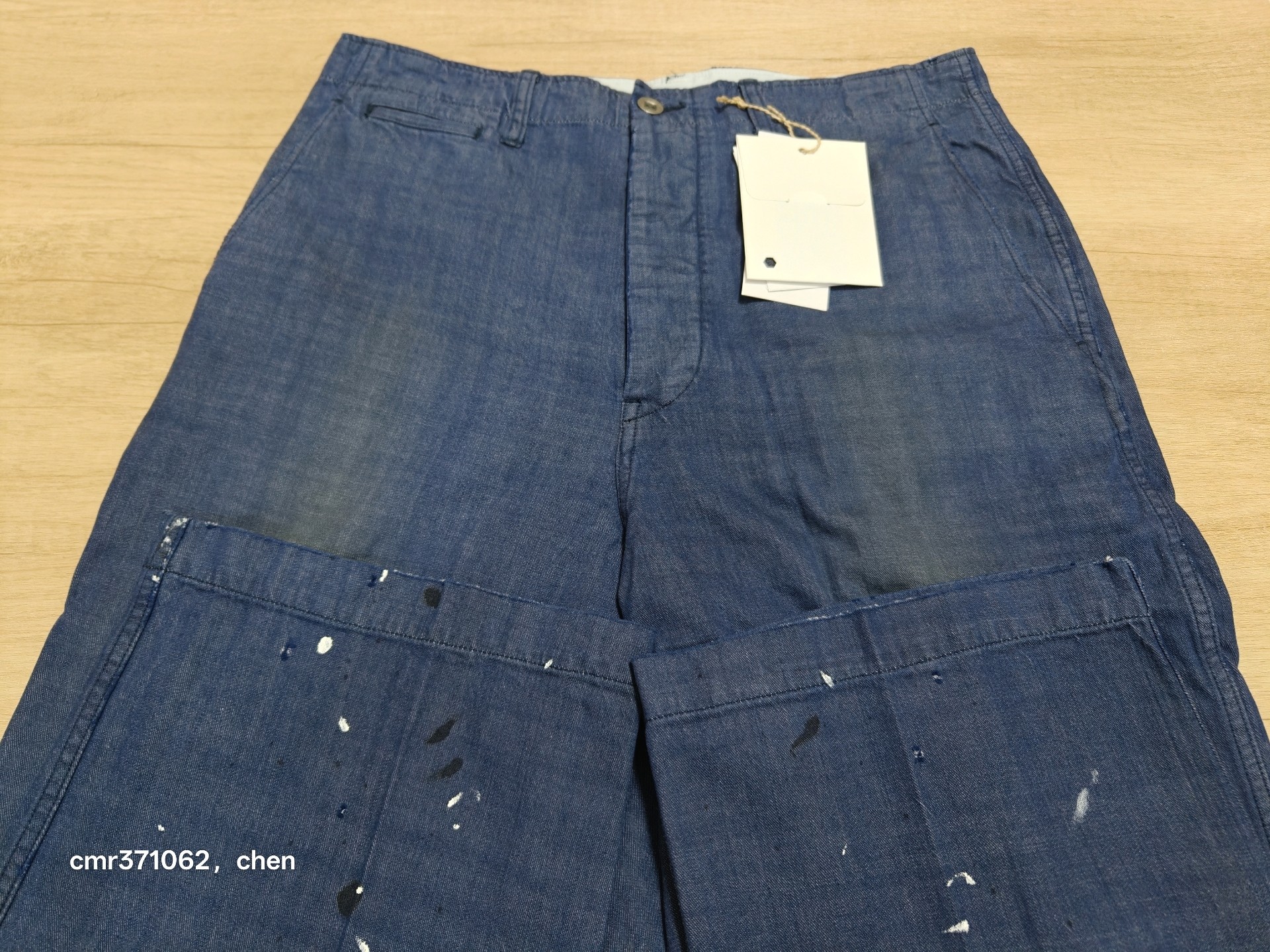 Visvim ICT Broader Chino Crash Navy — front