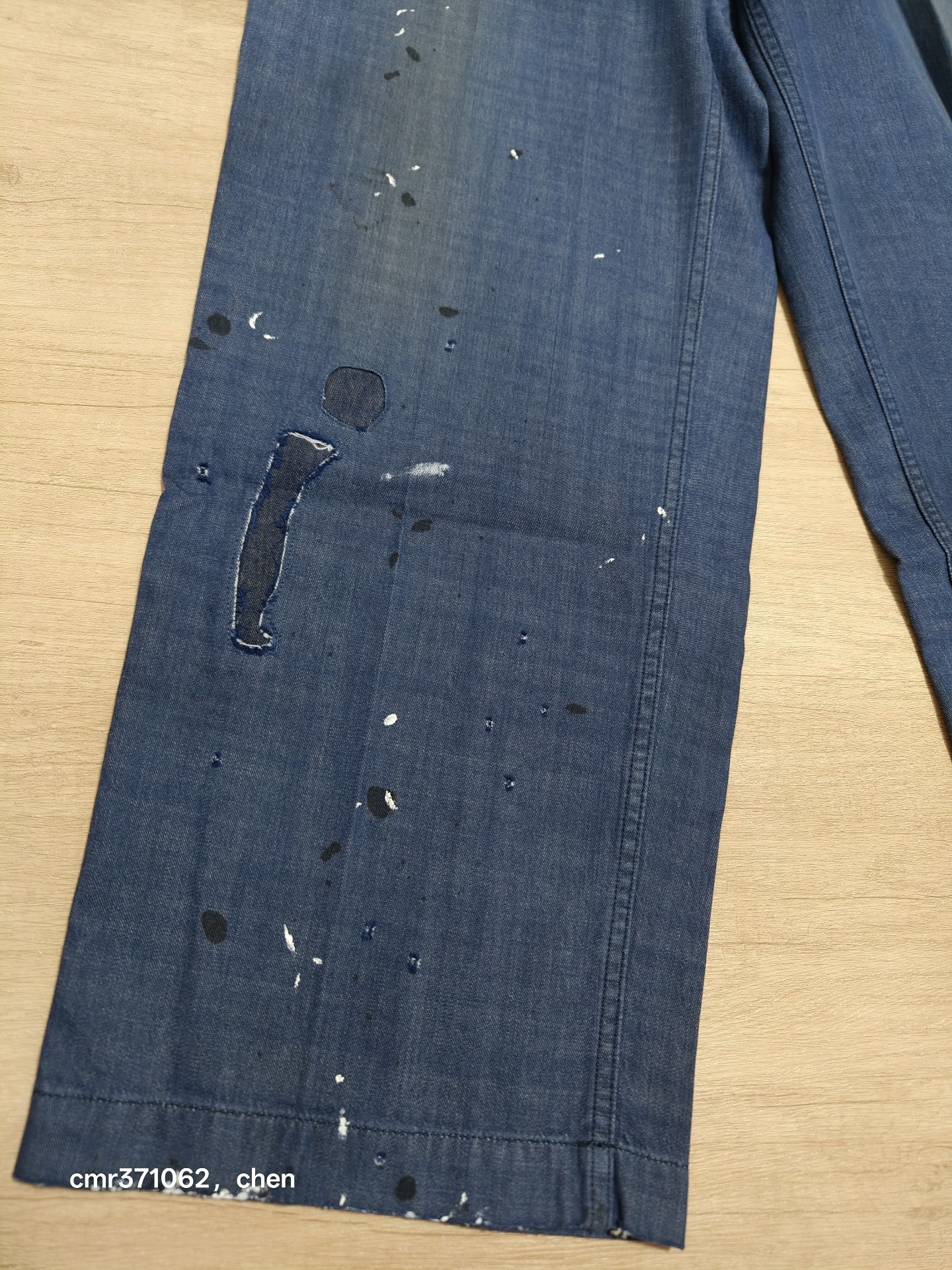 Visvim ICT Broader Chino Crash Navy — back