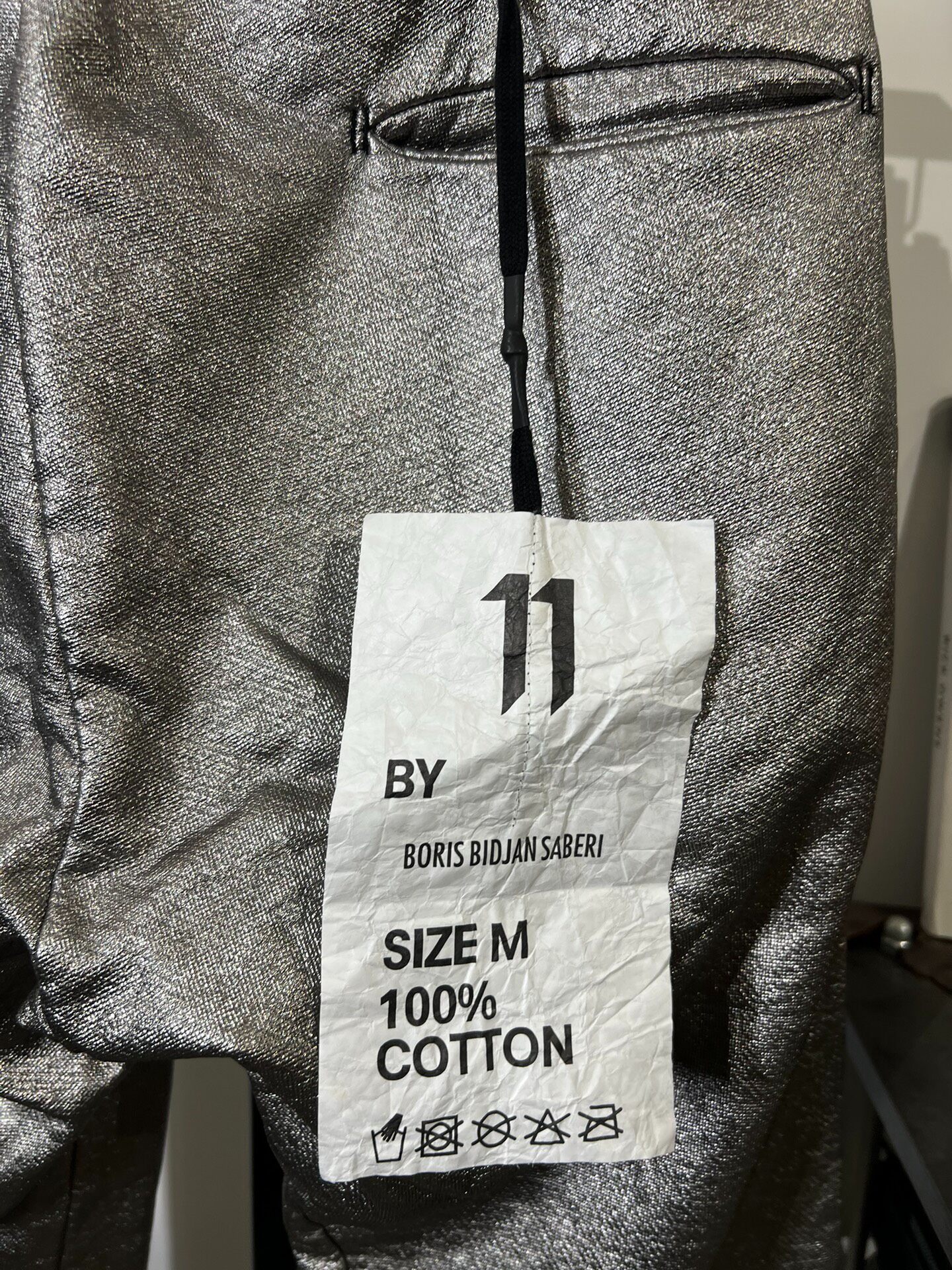 Boris Bidjan Saberi 11bybbs Coated Joggers — back