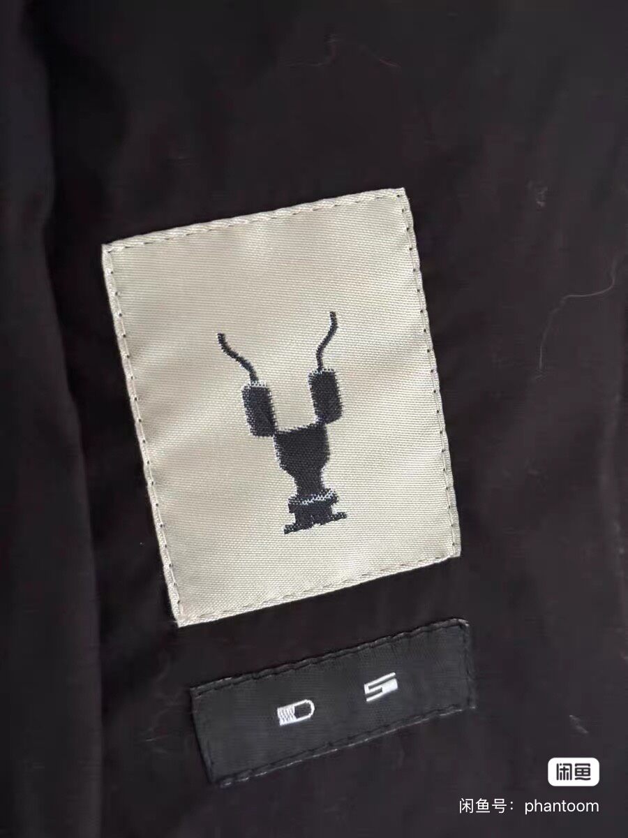 Rick Owens Drkshdw Fishtail Coat — label