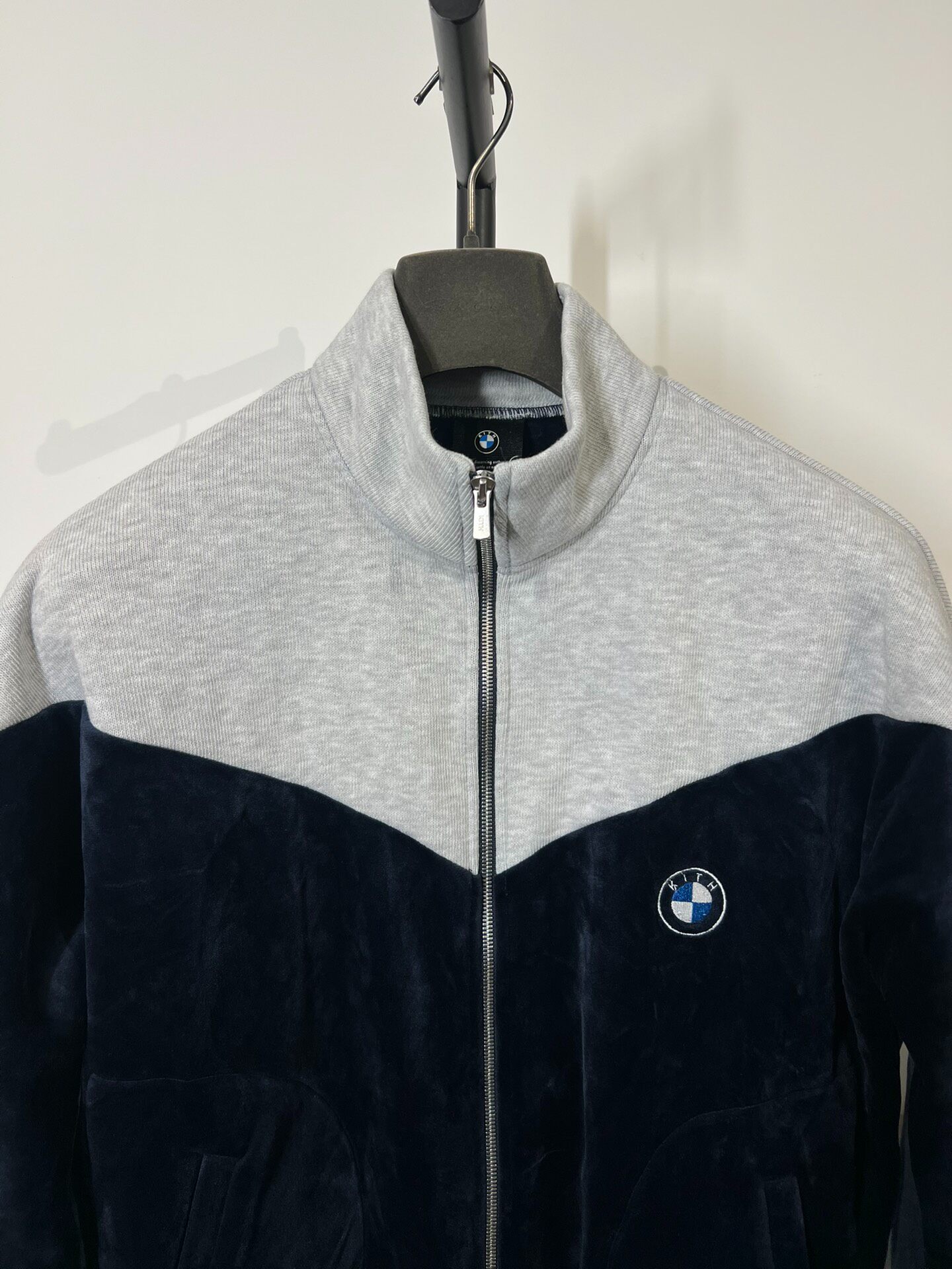 KITH x BMW Velour Track Jacket — detail