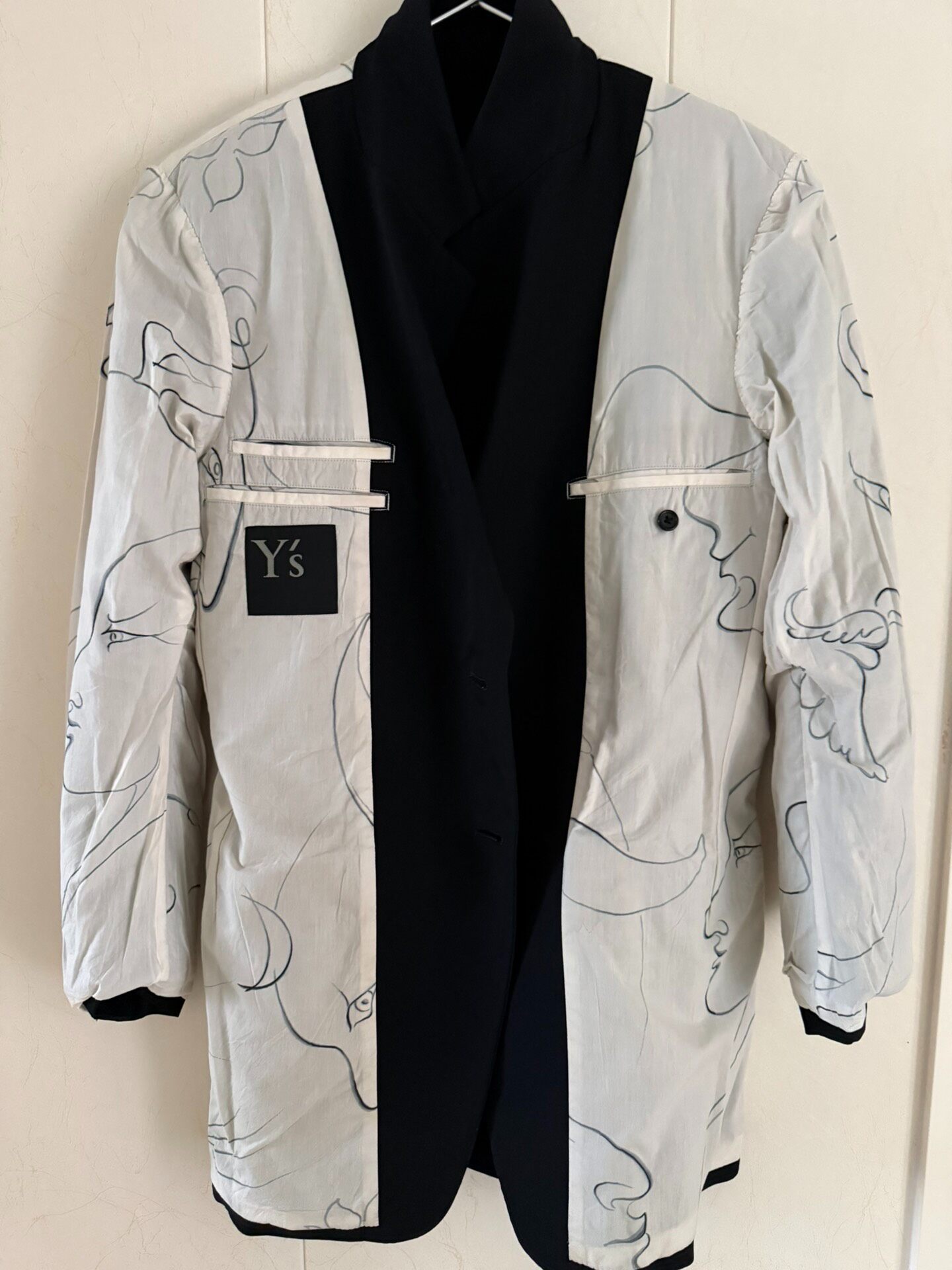 Yohji Yamamoto Picasso Line Art Jacket — front