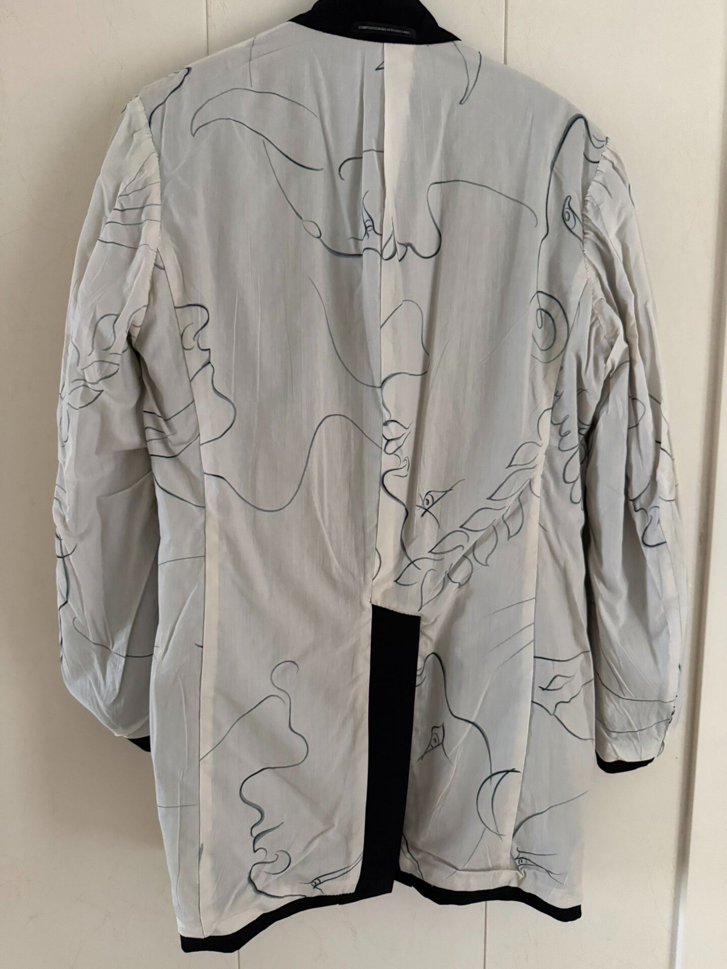 Yohji Yamamoto Picasso Line Art Jacket