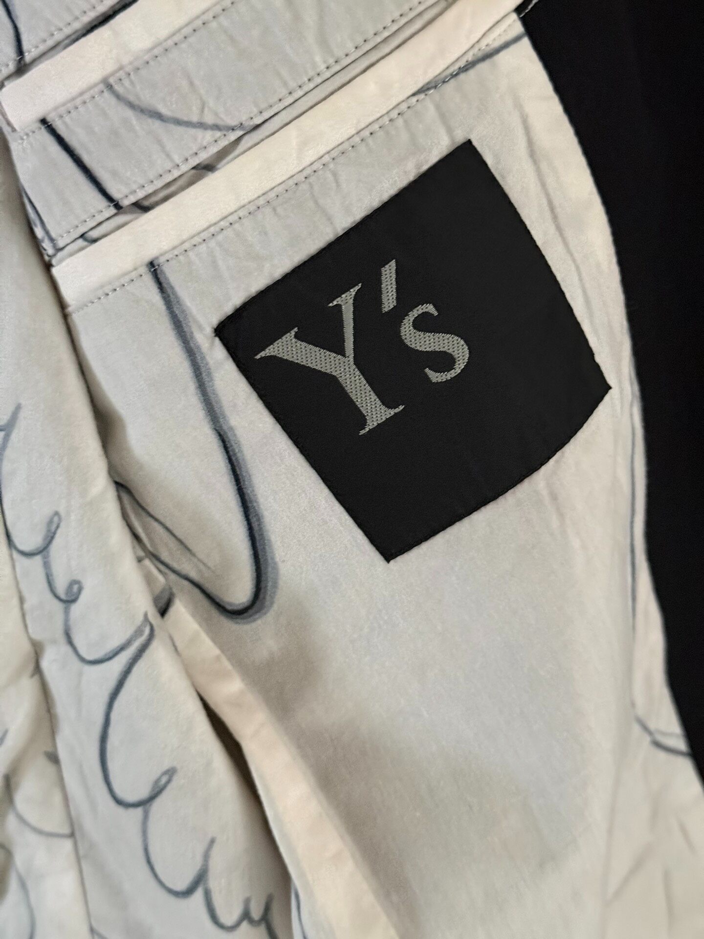 Yohji Yamamoto Picasso Line Art Jacket — label