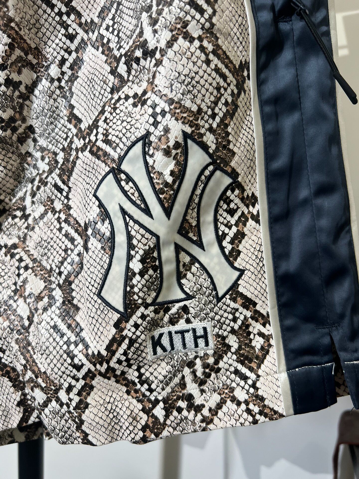 Kith x MLB Snake-Print Athletic Shorts — detail