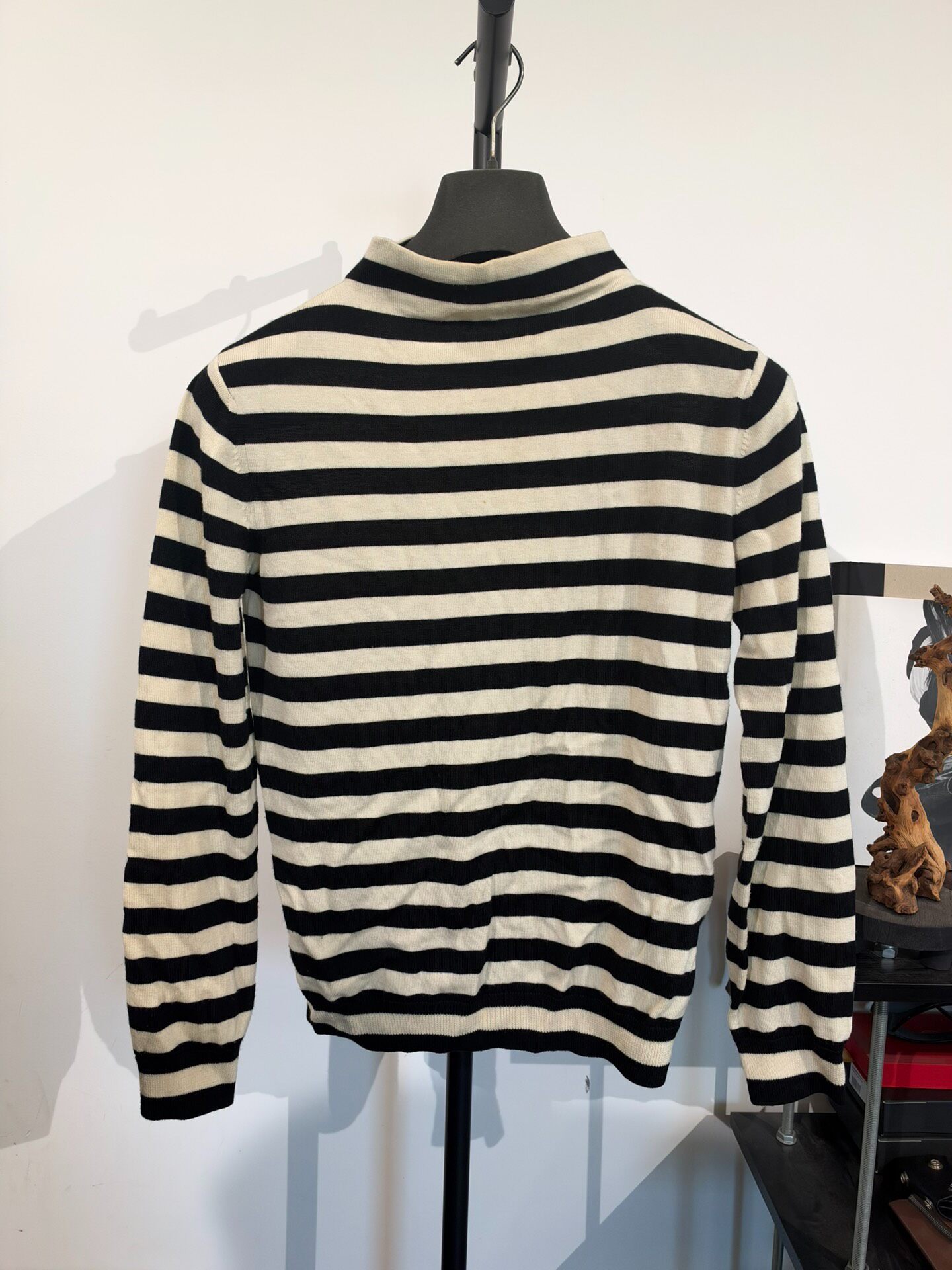 Saint Laurent Striped Turtleneck Sweater