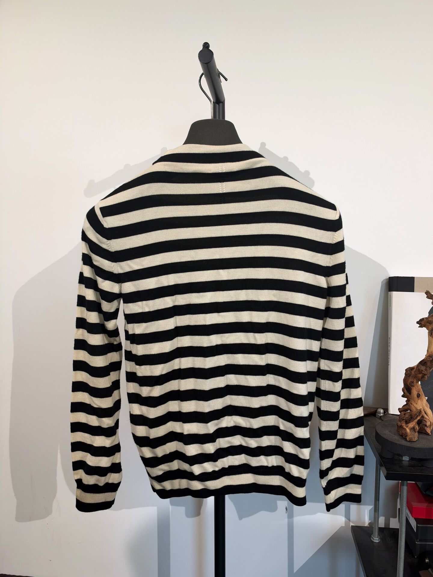 Saint Laurent Striped Turtleneck Sweater — front