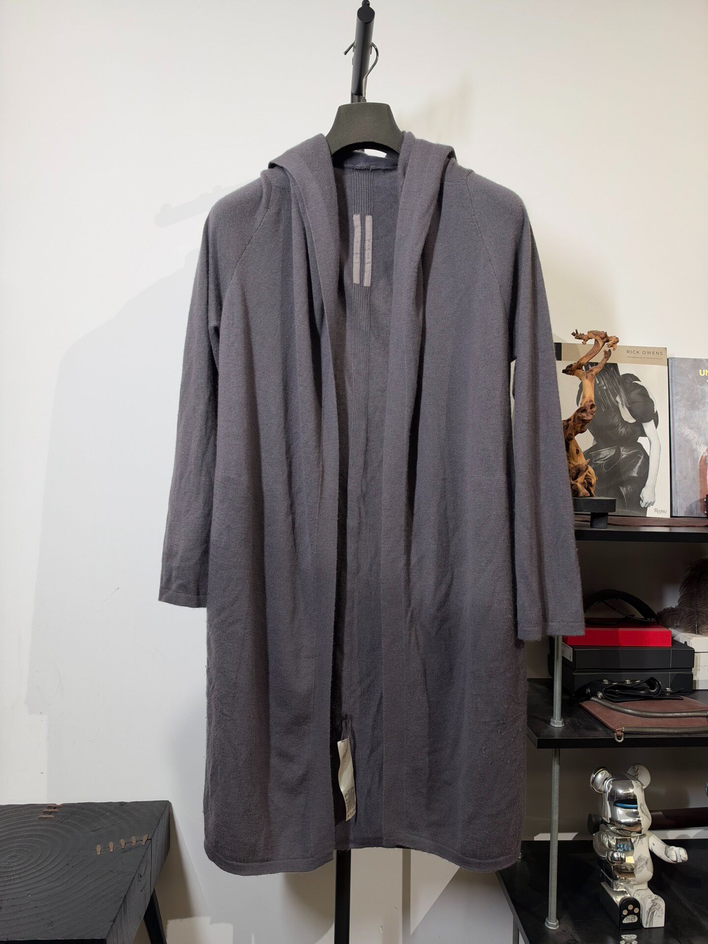 Rick Owens Mainline Wool Mid-length Coat — front
