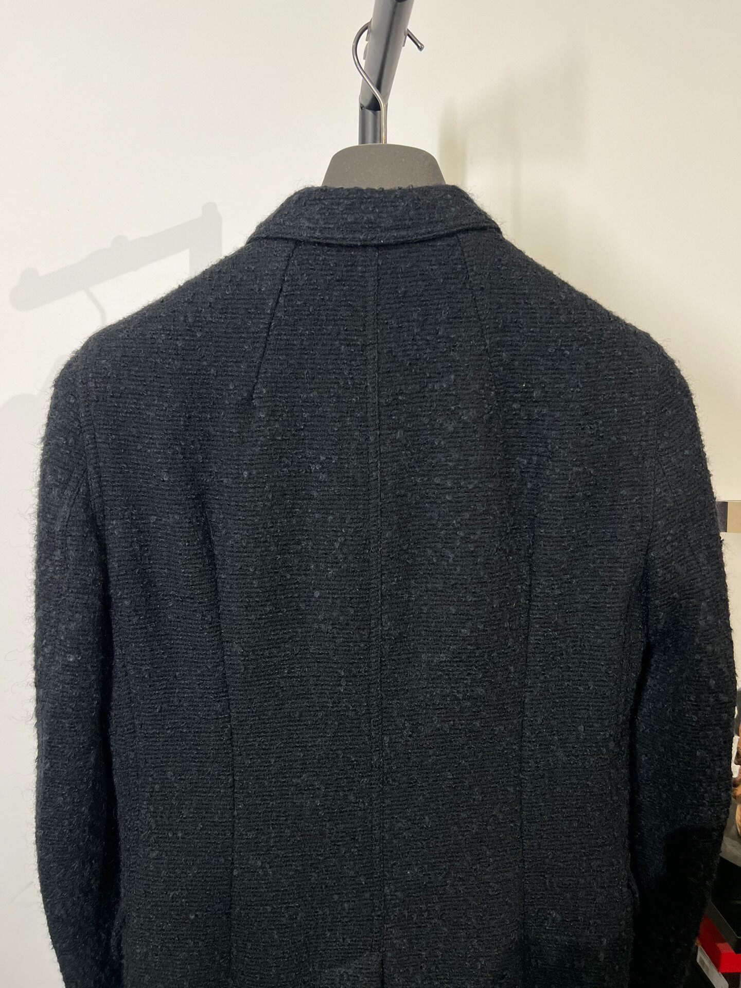 Rick Owens Mid-length Wool Coat — back