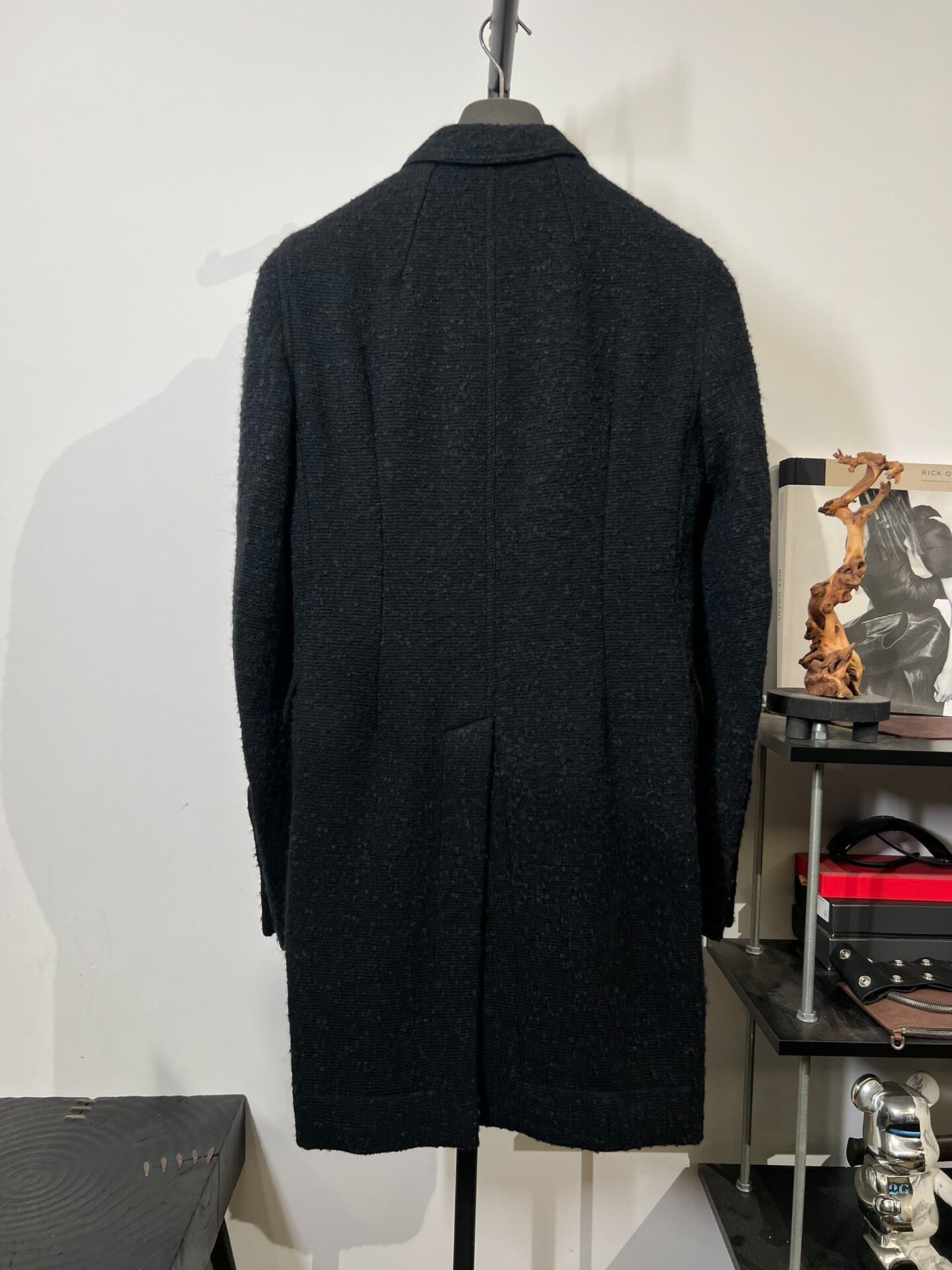 Rick Owens Mid-length Wool Coat — front