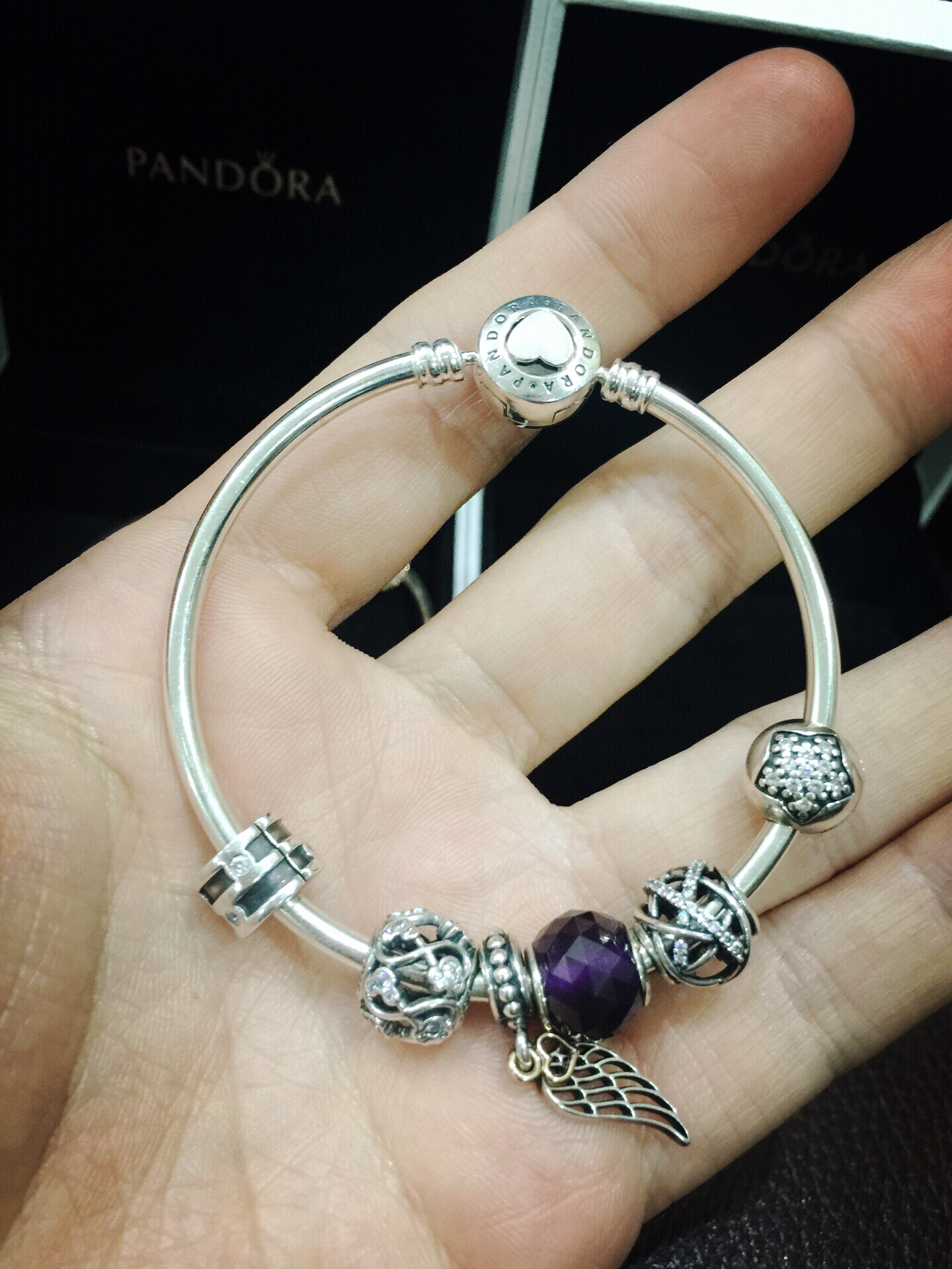 Pandora Silver Charm Bracelet — label