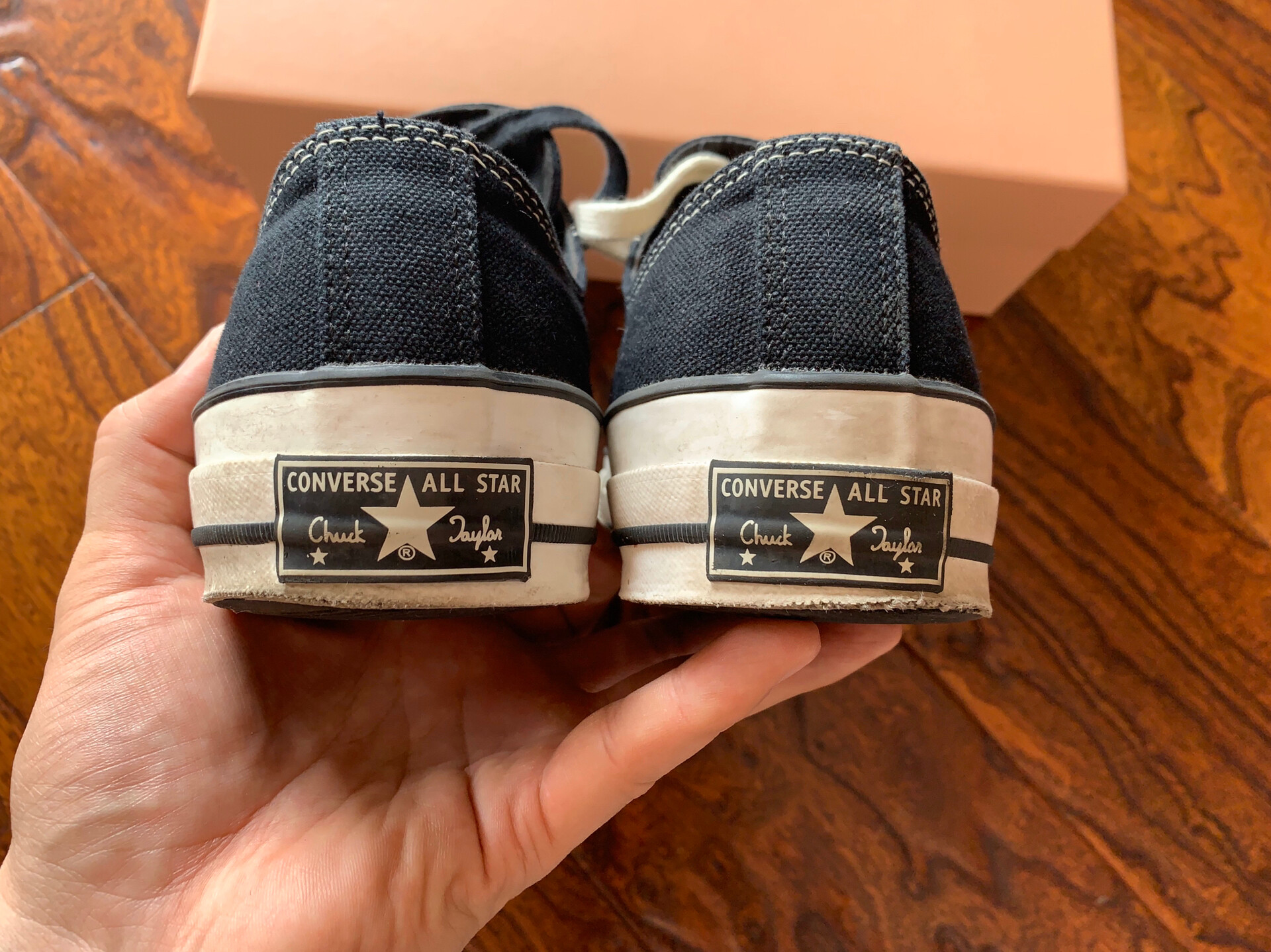 Converse Addict Black Low Top Sneakers — label