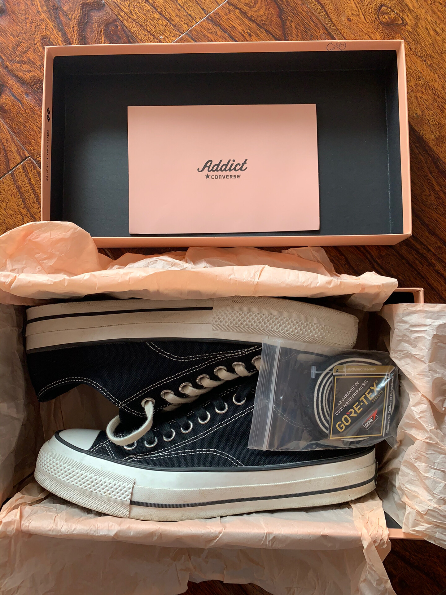 Converse Addict Black Low Top Sneakers — front