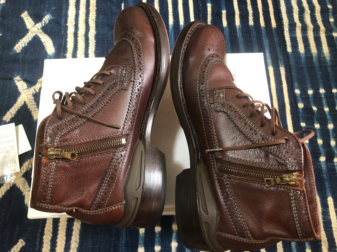 Visvim Patrician Mid W.T. Folk Boots — back