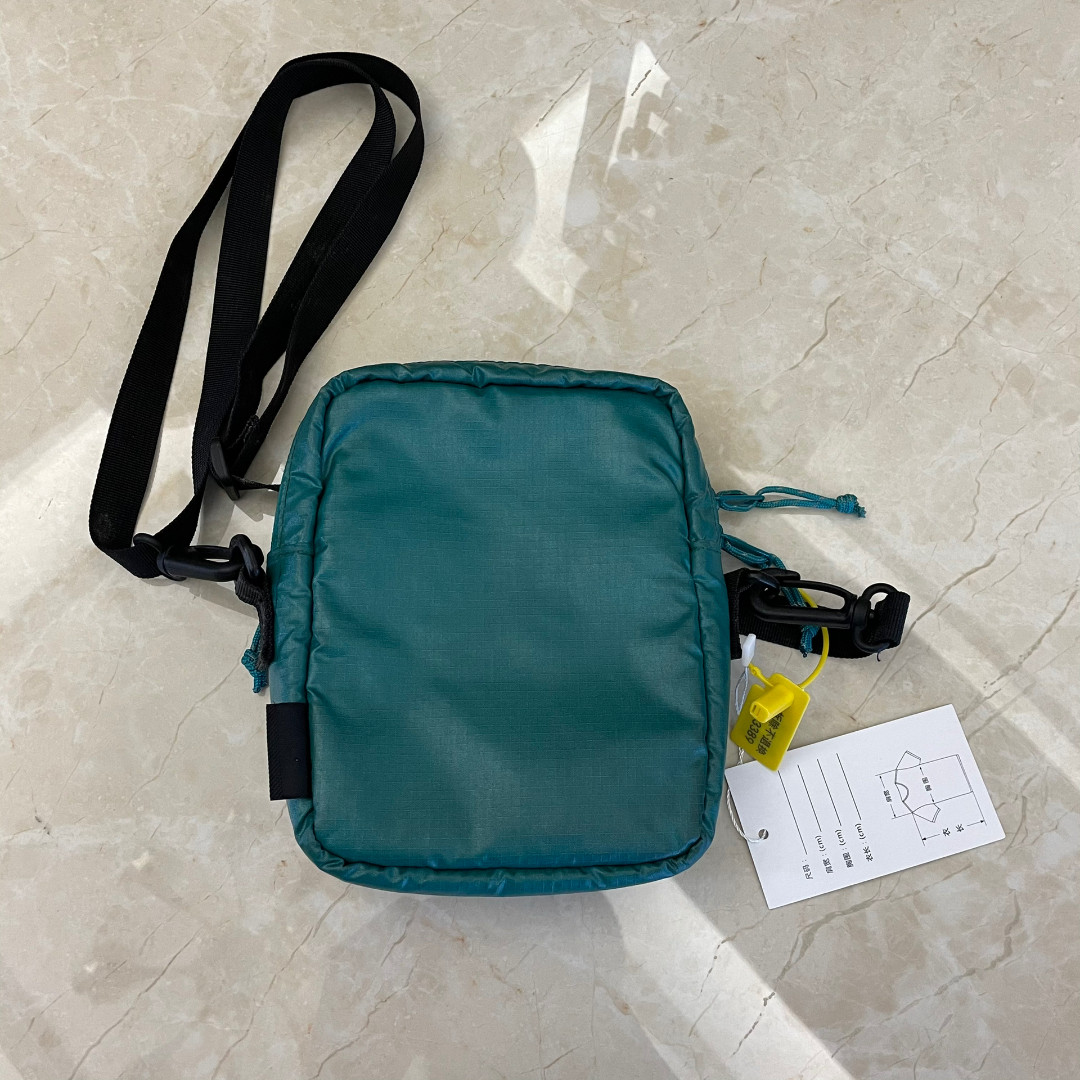 Supreme 43rd Teal Nylon Crossbody Bag — front