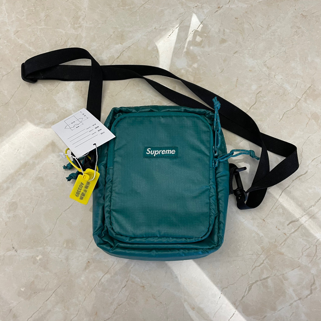 Supreme 43rd Teal Nylon Crossbody Bag