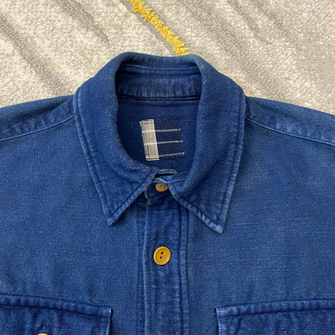 Visvim 15AW ICT Border Flannel Shirt — detail