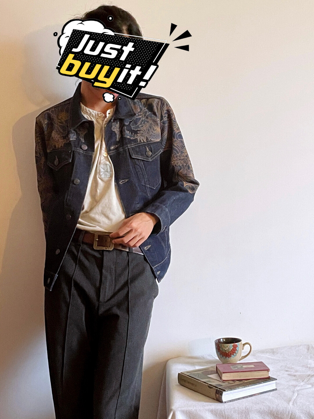 Dries Van Noten SS18 Floral Embroidered Denim Jacket — back