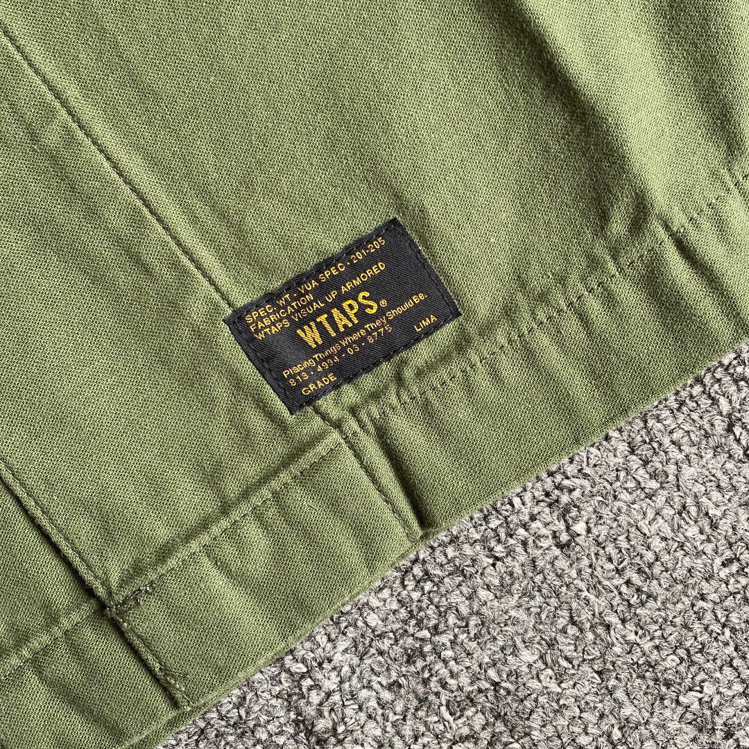 WTAPS 17ss HBT Single Pocket Jacket — label