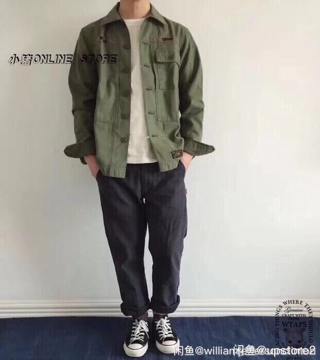 WTAPS 17ss HBT Single Pocket Jacket — front