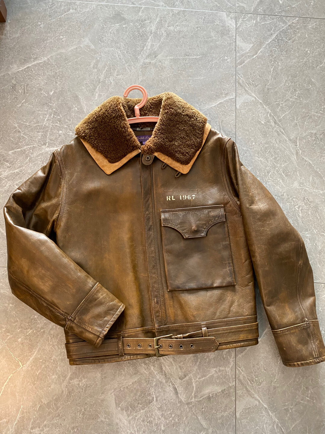 RL Purple Label B3 Shearling Jacket 50th Anniv