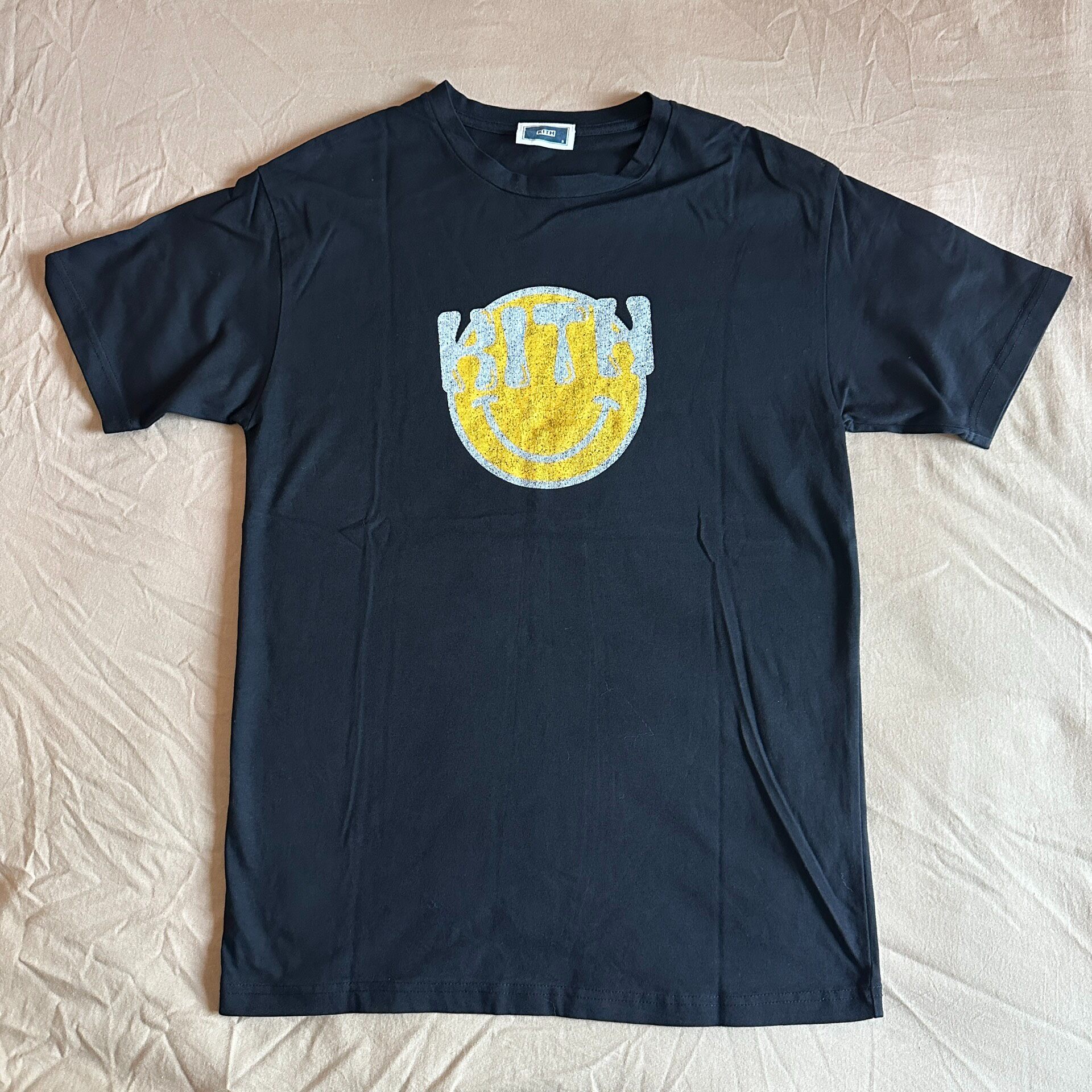 Kith Smiley Black Short-Sleeve Tee