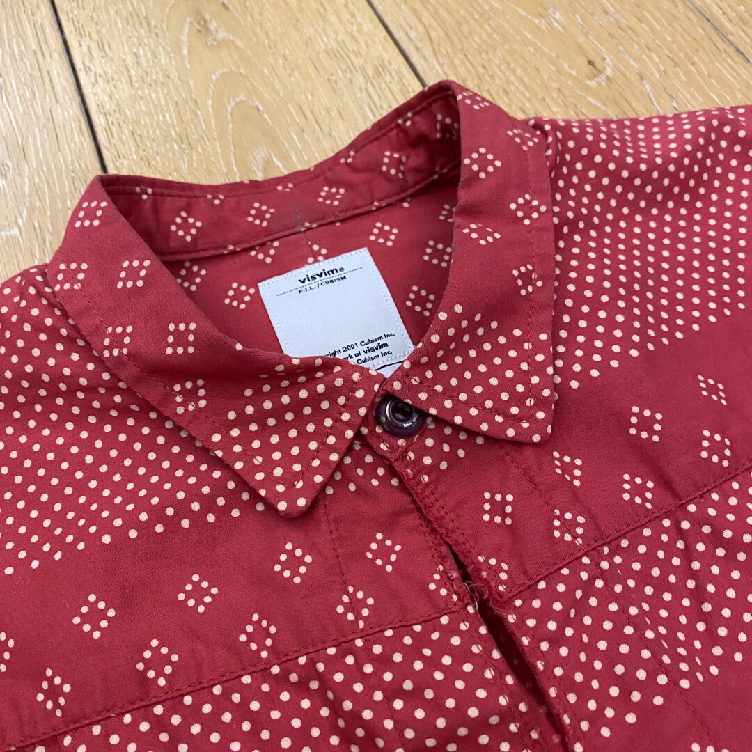 Visvim Red Tunic Long-sleeve Shirt — front