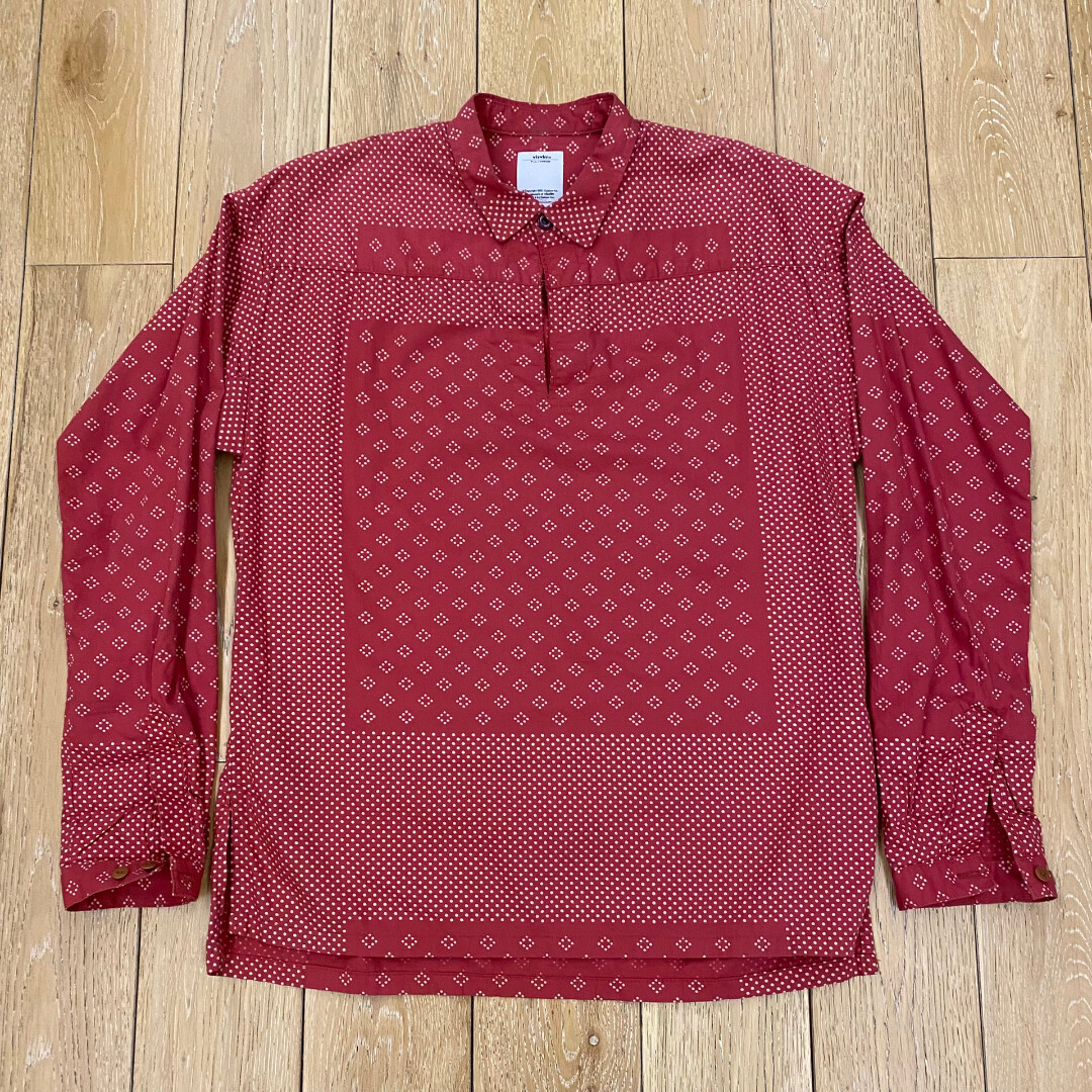 Visvim Red Tunic Long-sleeve Shirt