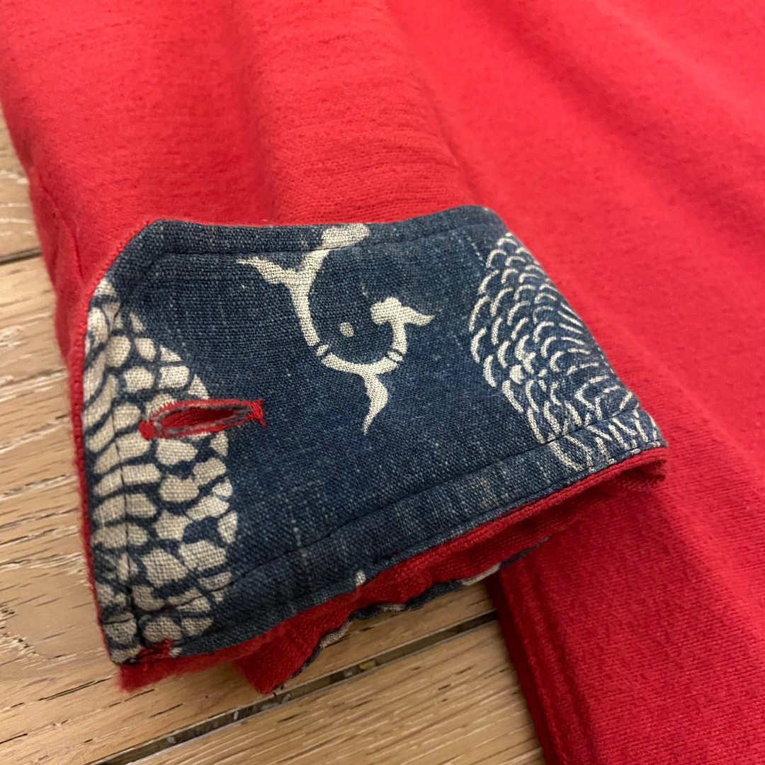 VISVIM ICT RED ELK FLANNEL SHIRT — detail