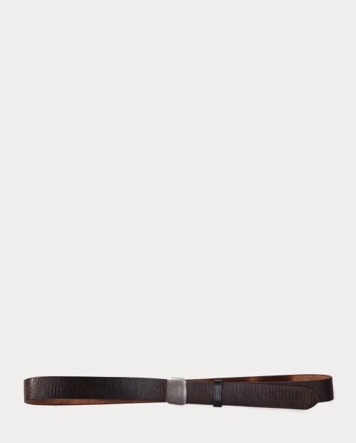 RRL Vincennes Leather Belt — front