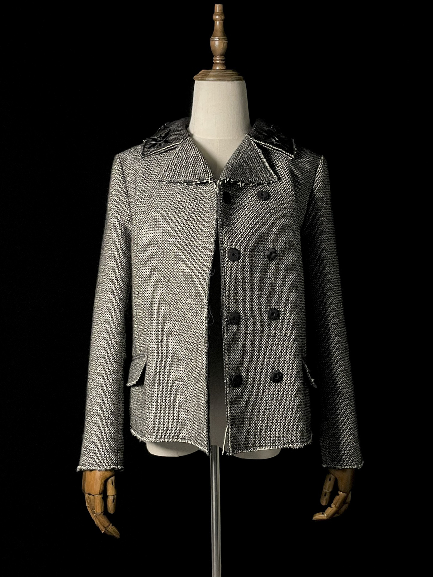 Maison Margiela 16FW Silver Thread Jacket — detail