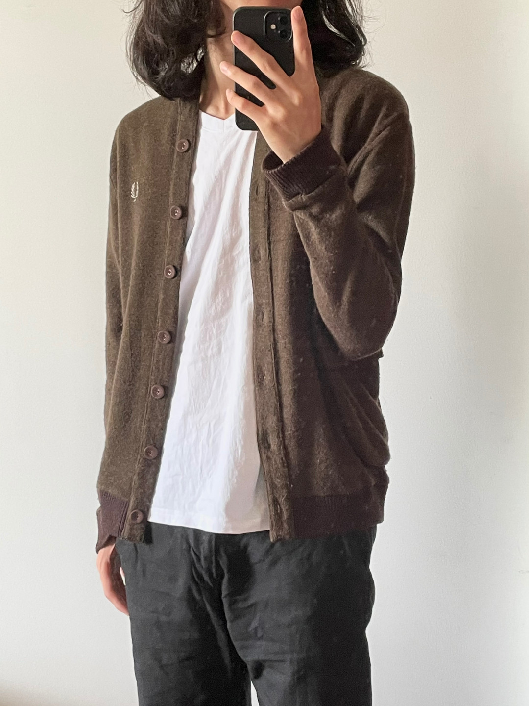 CommeDesGarçons CDG Deconstructed Knit Cardigan — front