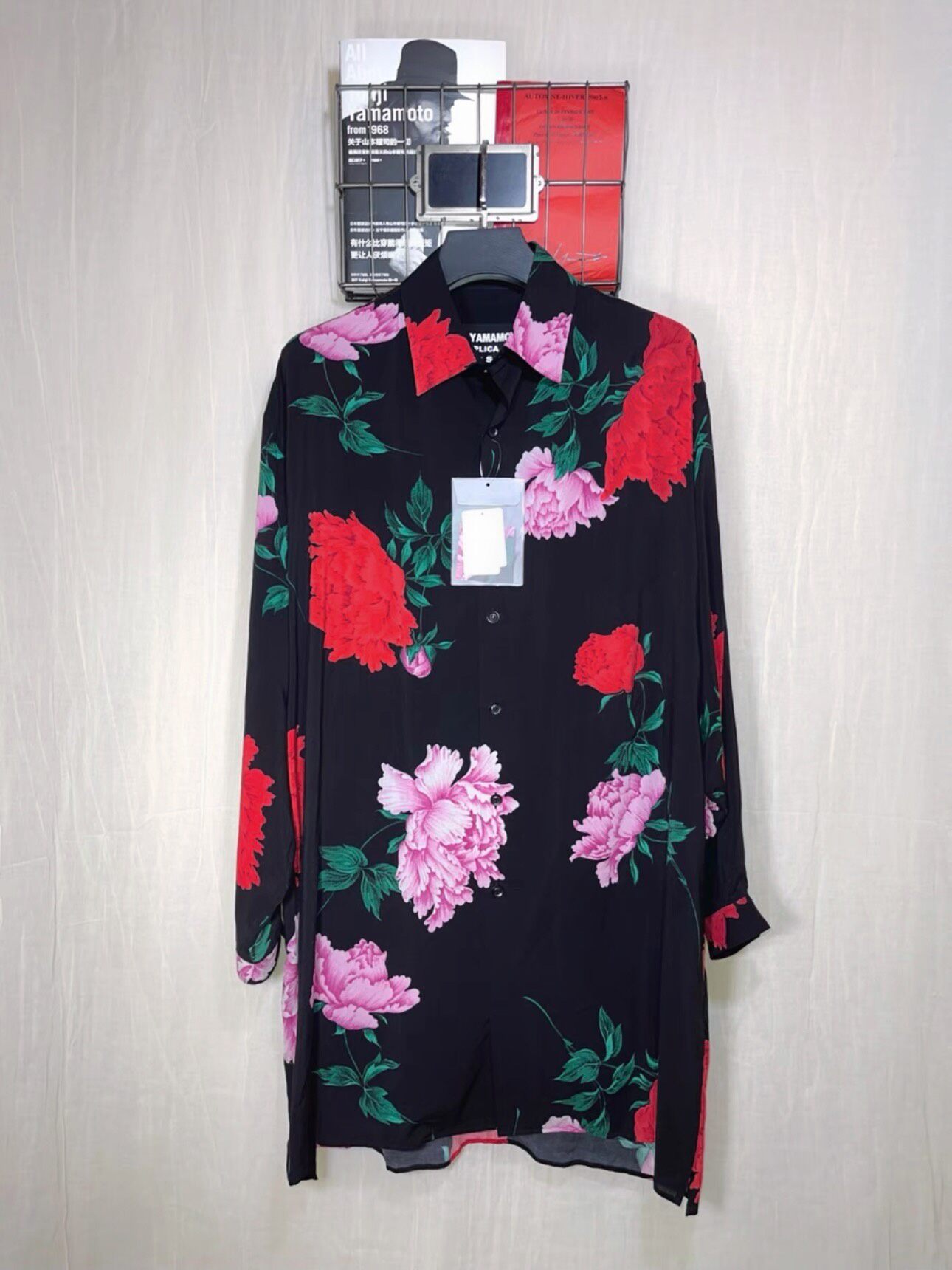 Yohji Yamamoto 96SS Peony Shirt — label