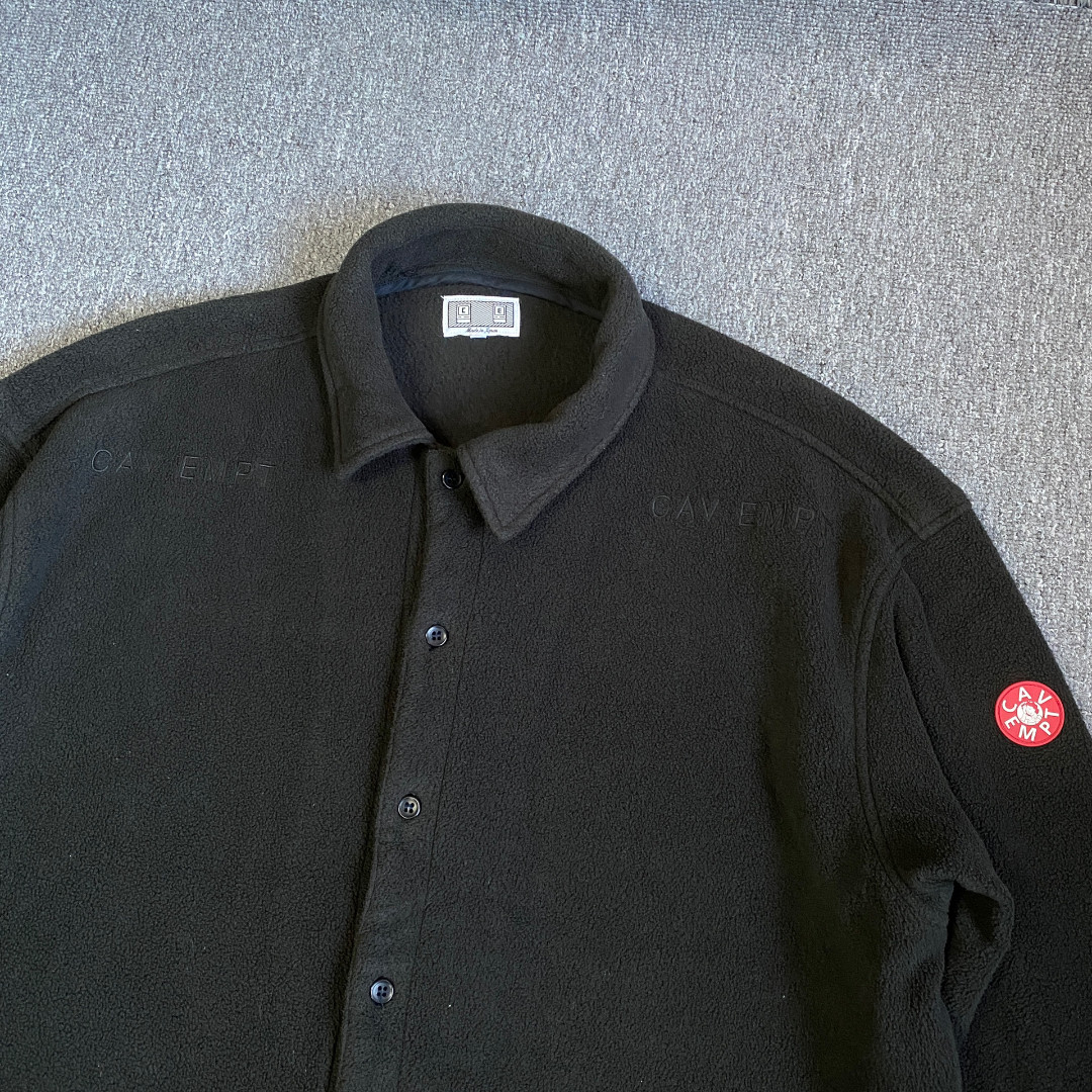 CAVEMPT 19ss Fleece Button-Up Jacket — detail