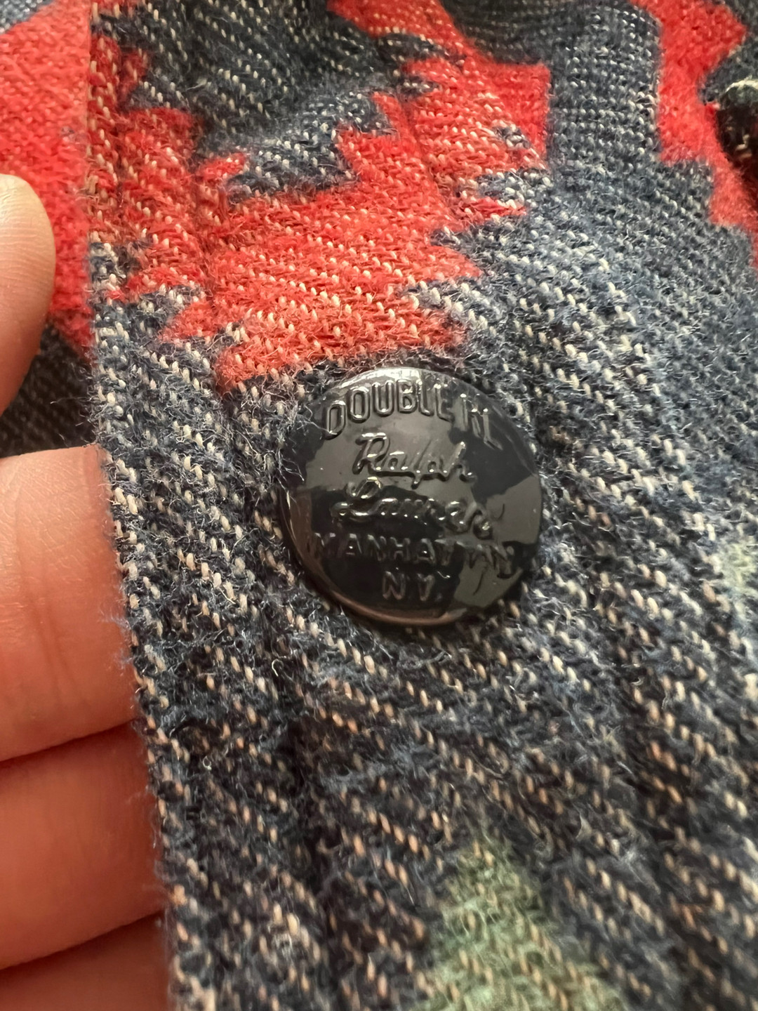 RRL Southwest Aztec Long-Sleeve Shirt — back