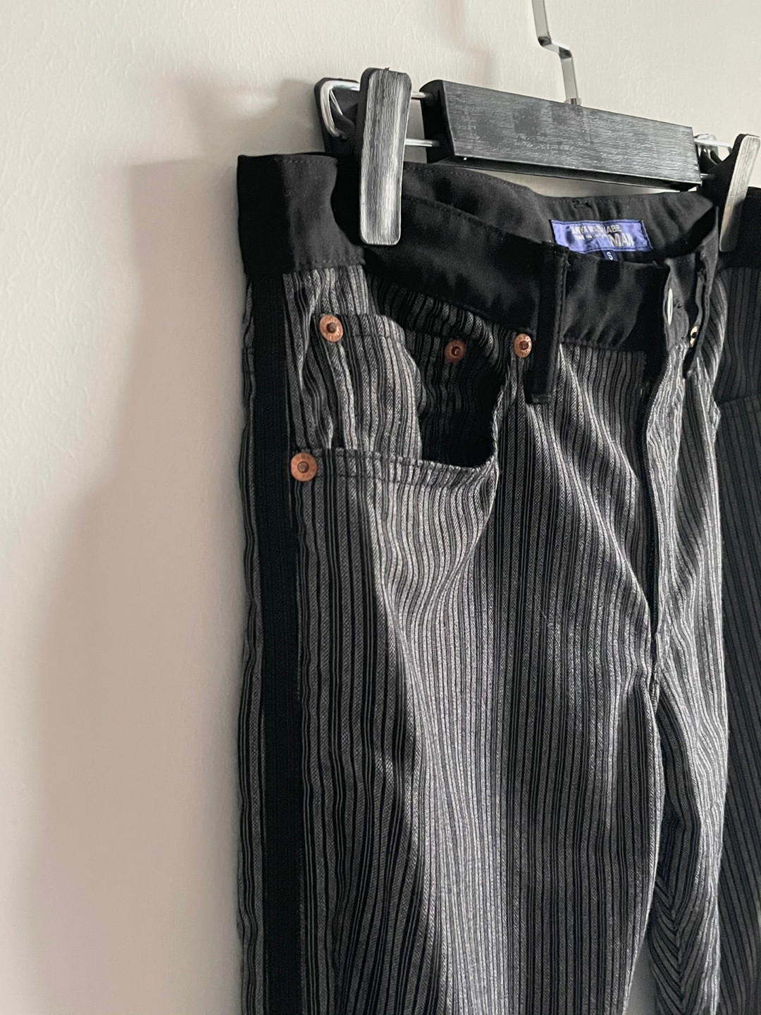 Junya Watanabe 2015 Wool Stripe Trousers — back