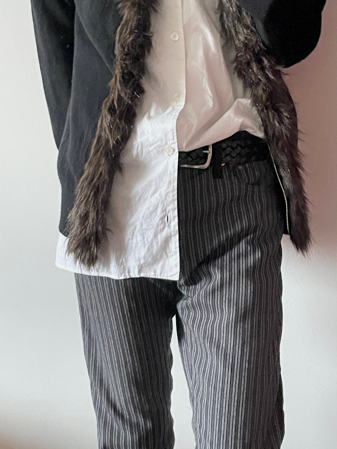 Junya Watanabe 2015 Wool Stripe Trousers — detail
