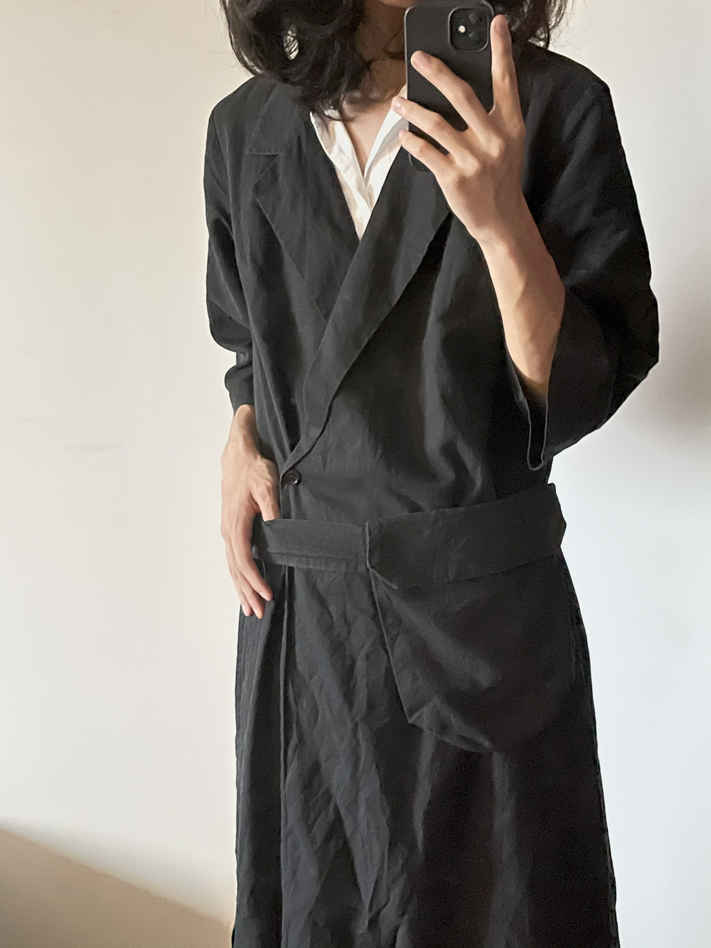 Dries Van Noten Deconstructed Coat — detail