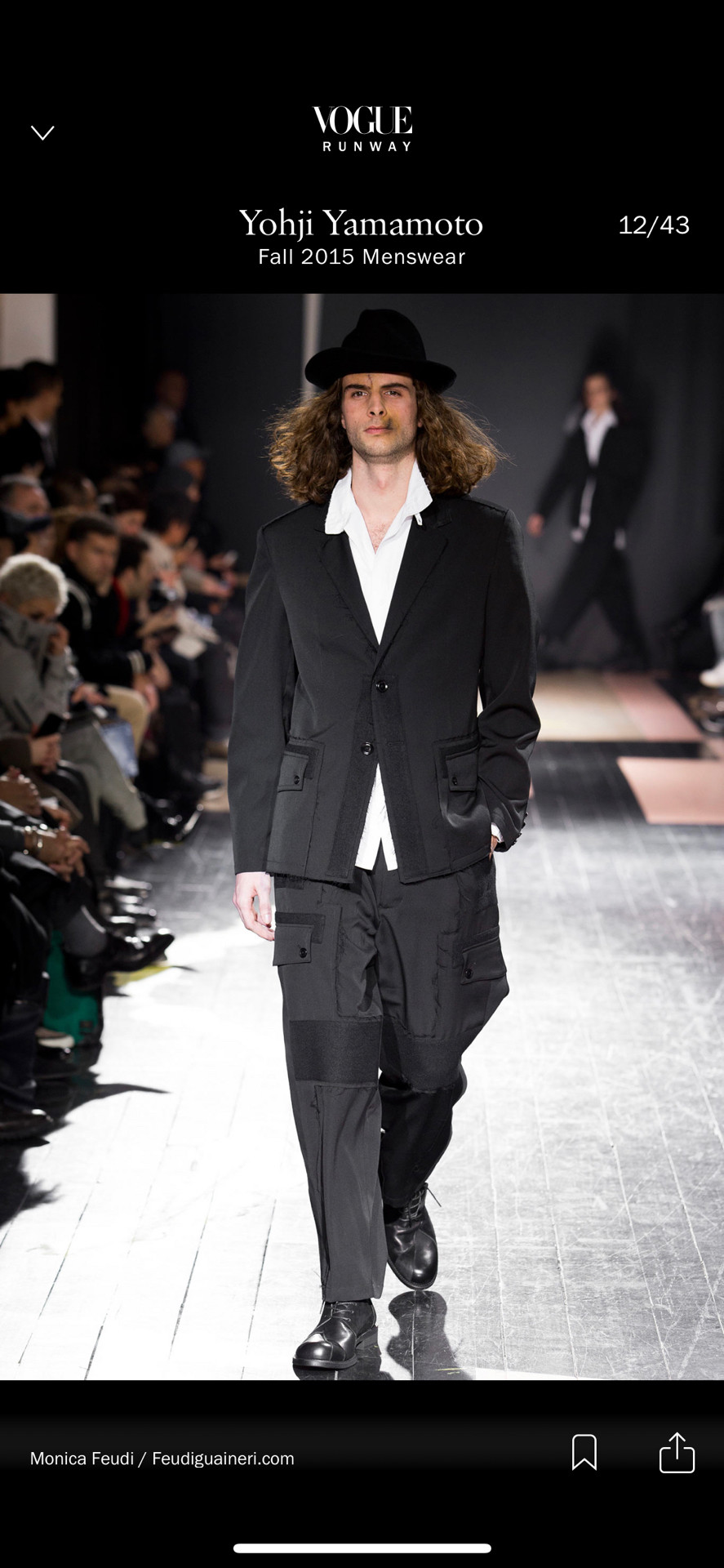 Yohji Yamamoto 15AW Triple Panel Jacket — label