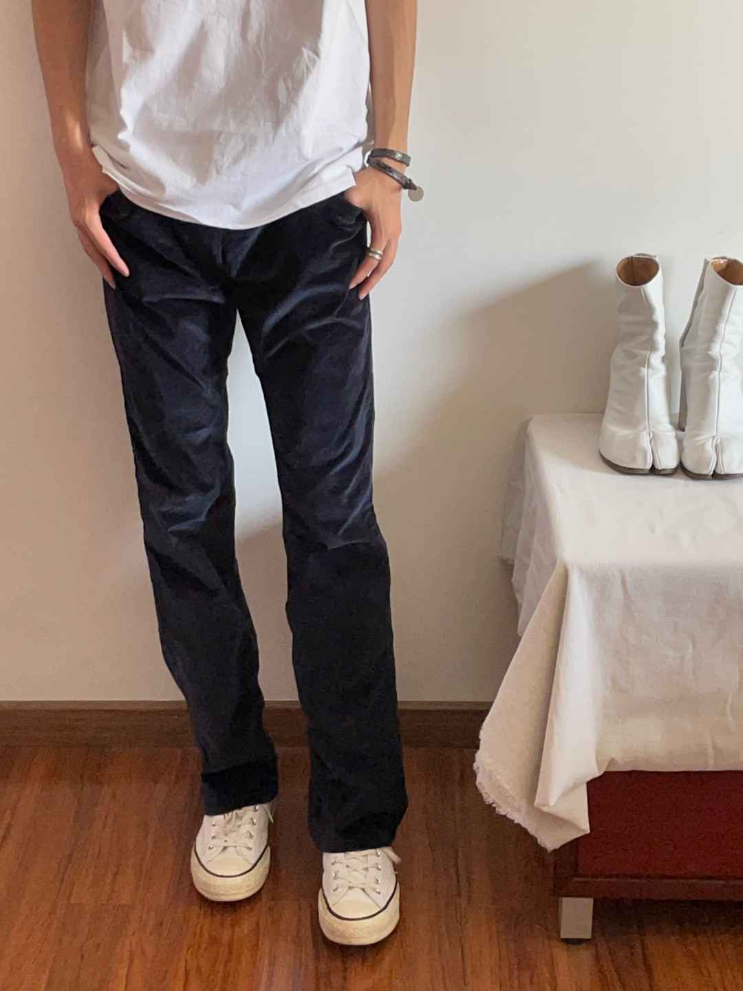 Maison Martin Margiela F/W07 Velvet Flared Pants