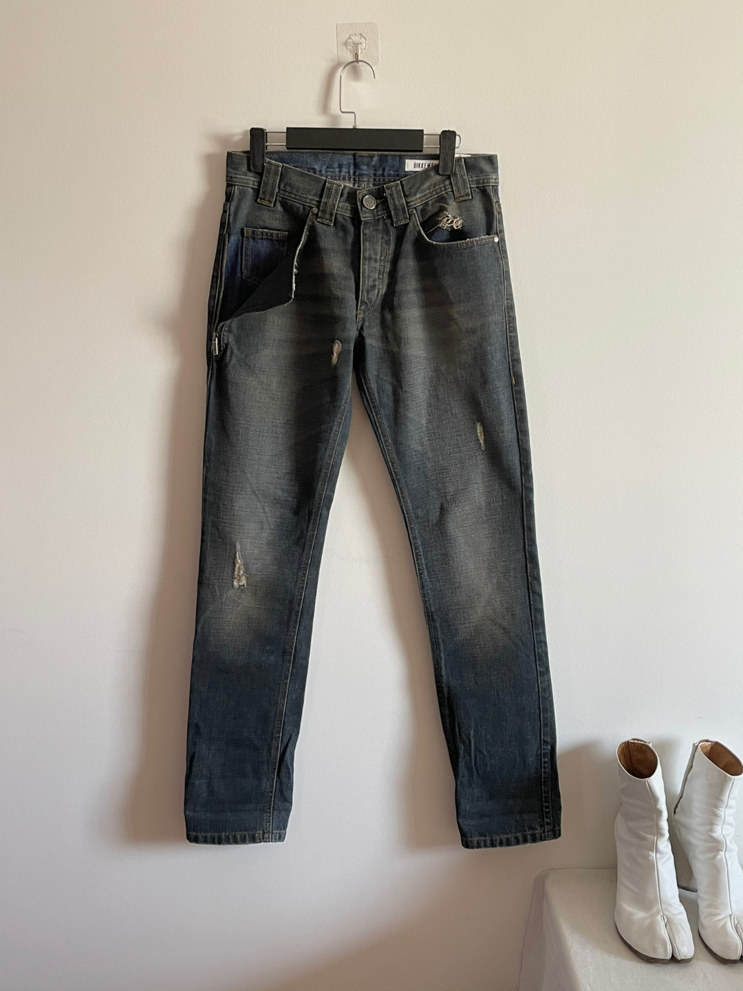 Dirk Bikkembergs Side Pocket Zipper Jeans — front