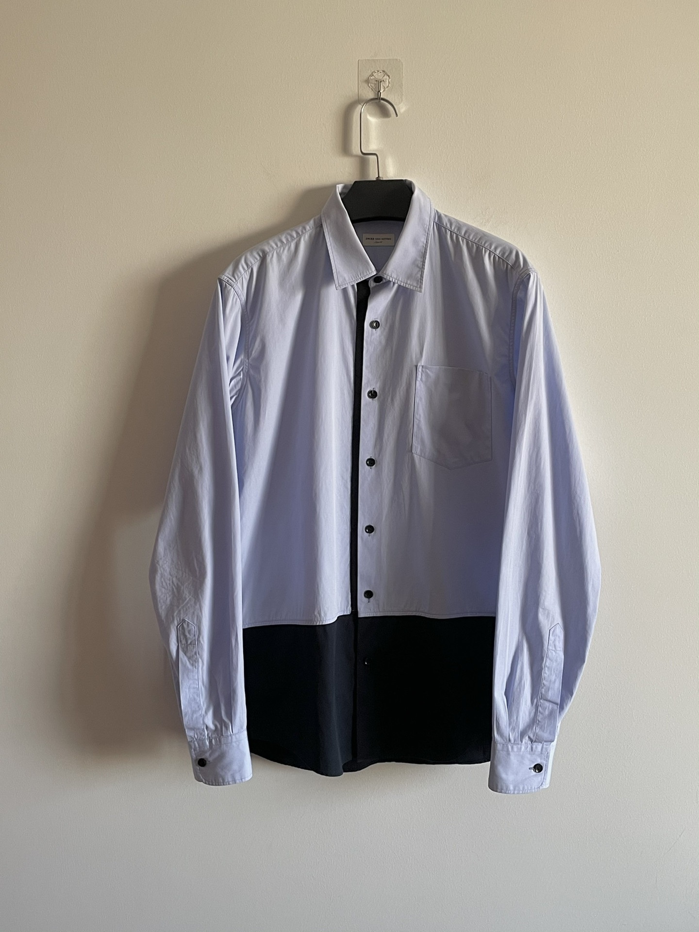 Dries Van Noten Spliced Long-Sleeve Shirt