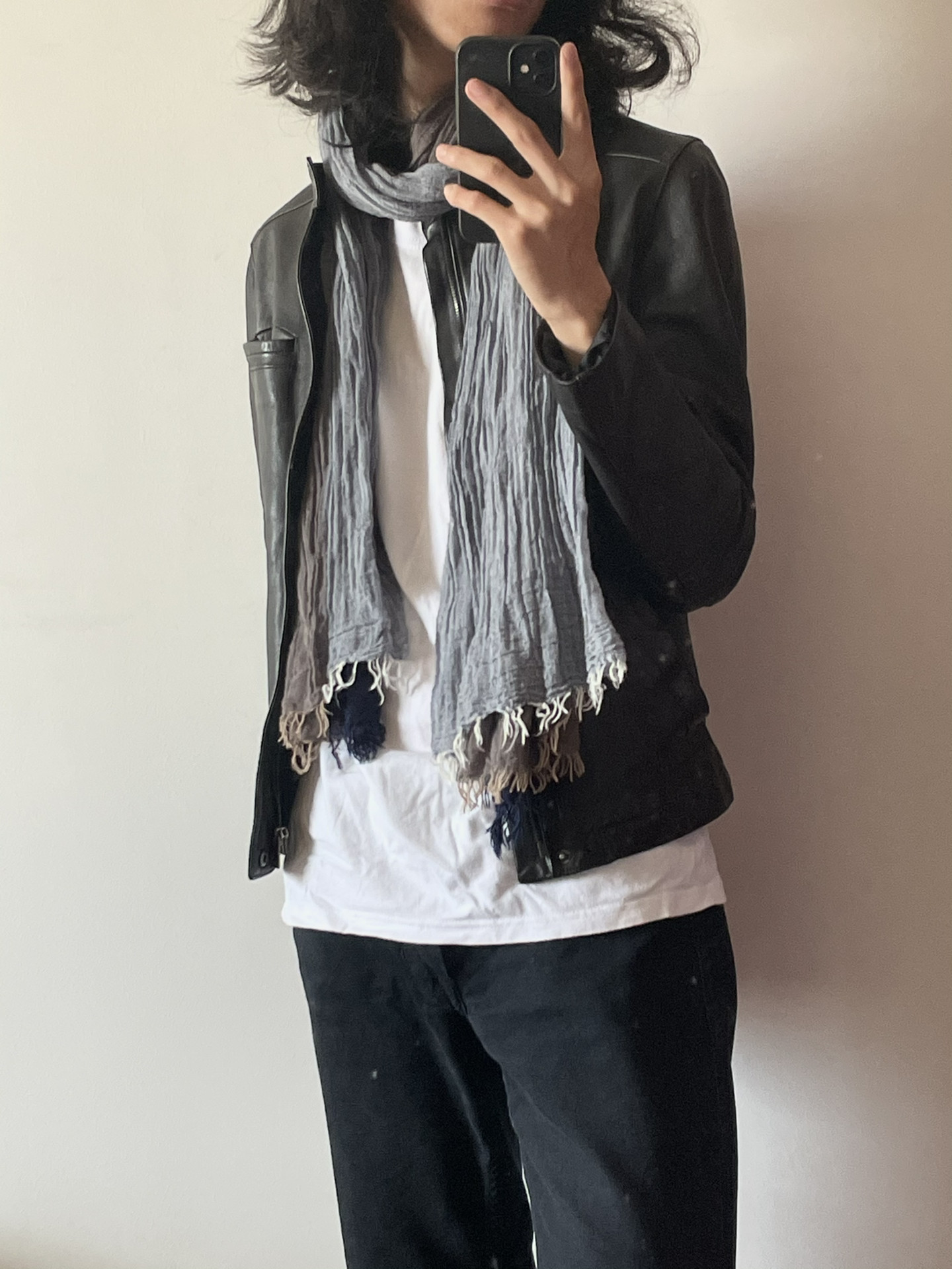 Jil Sander Raf Simons Horse Leather Jacket — front