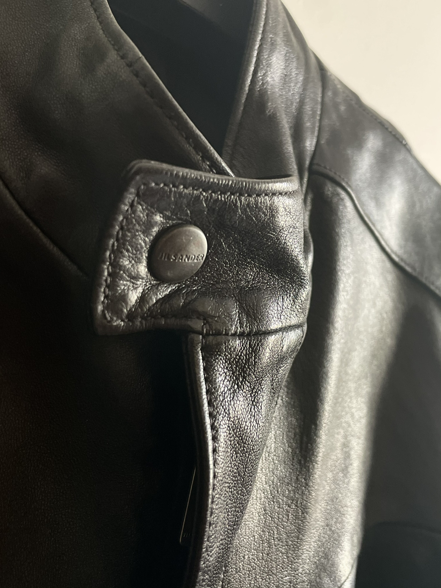Jil Sander Raf Simons Horse Leather Jacket — label