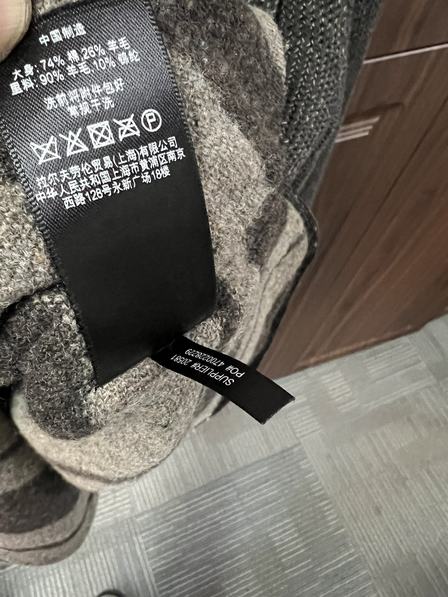 RRL Thick Knit Button-Up Shirt Jacket — back