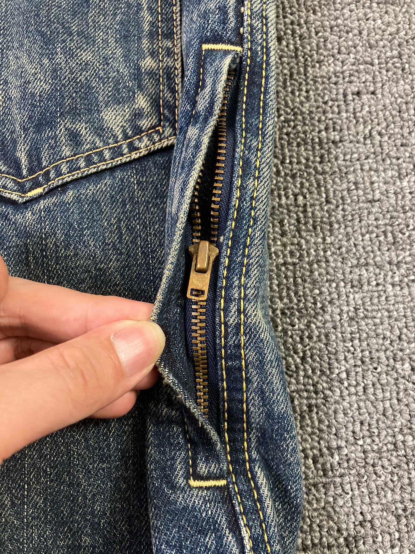 Visvim 101 JKT Denim Jacket — label