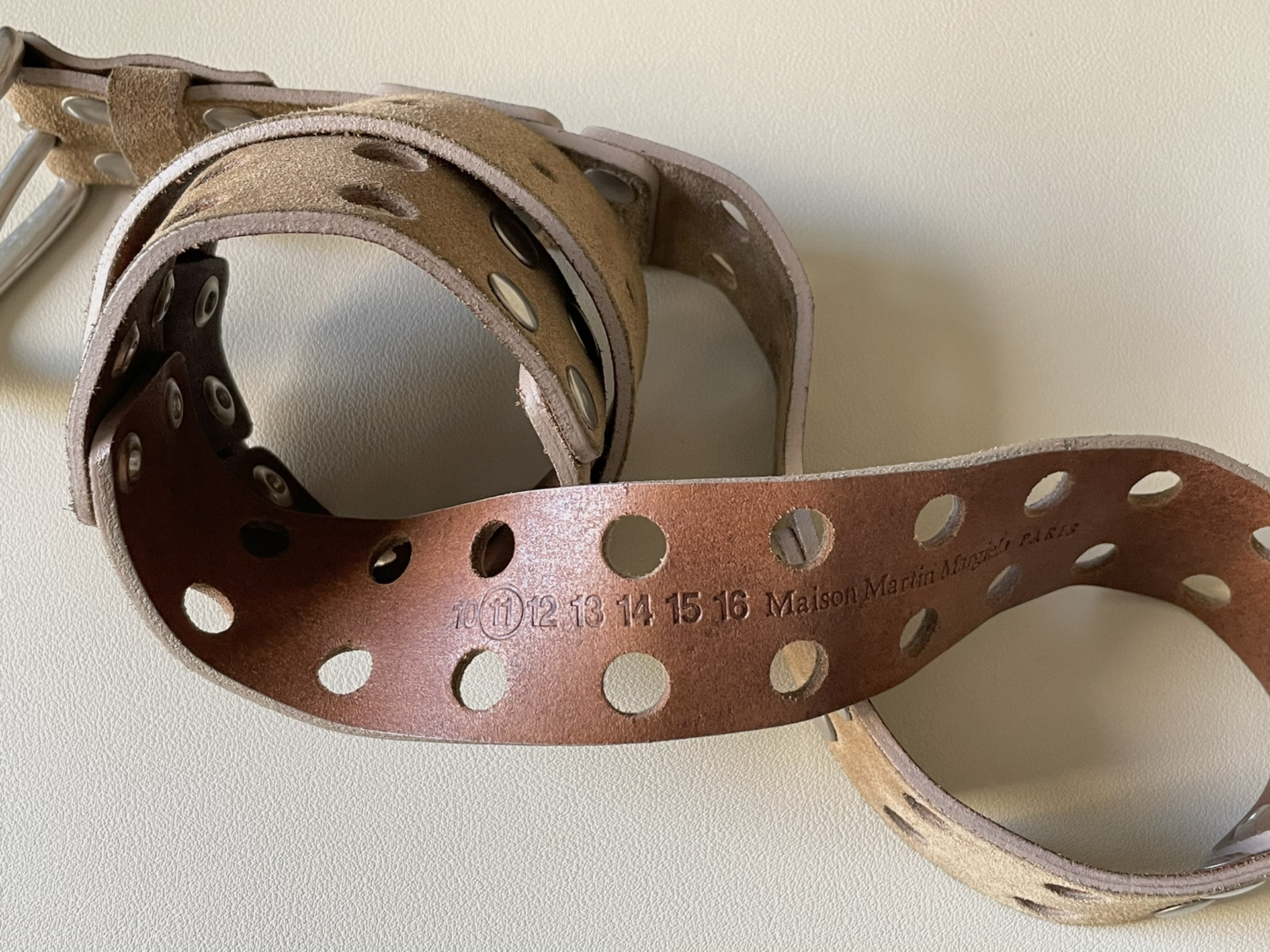 Maison Martin Margiela Perforated Belt — detail