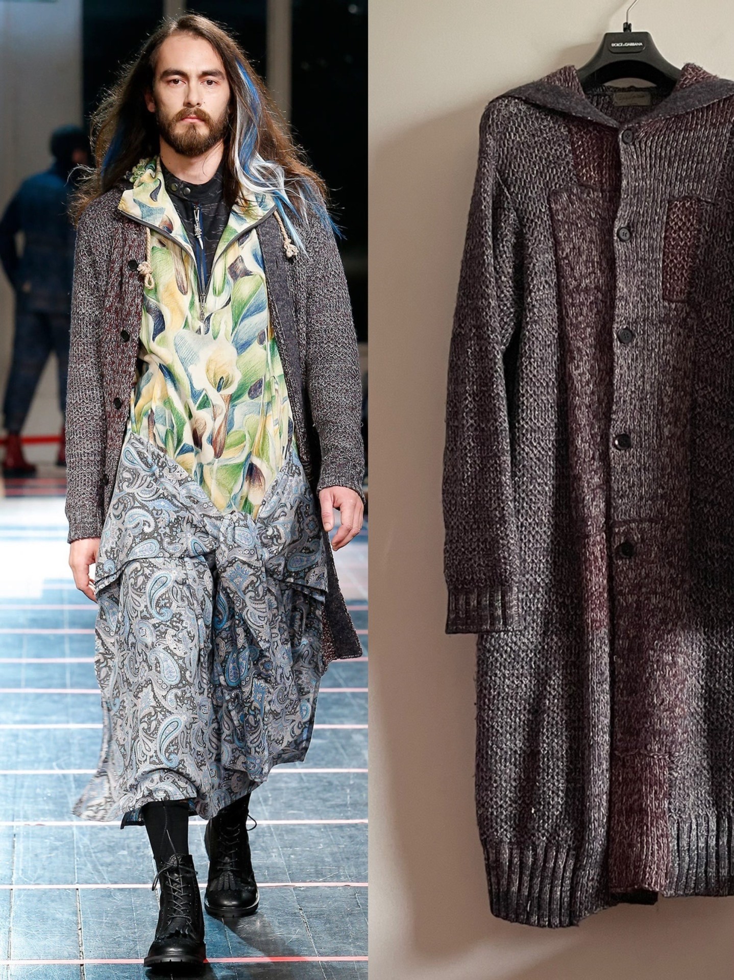 Yohji Yamamoto PourHomme F/W14 Knit Coat — front